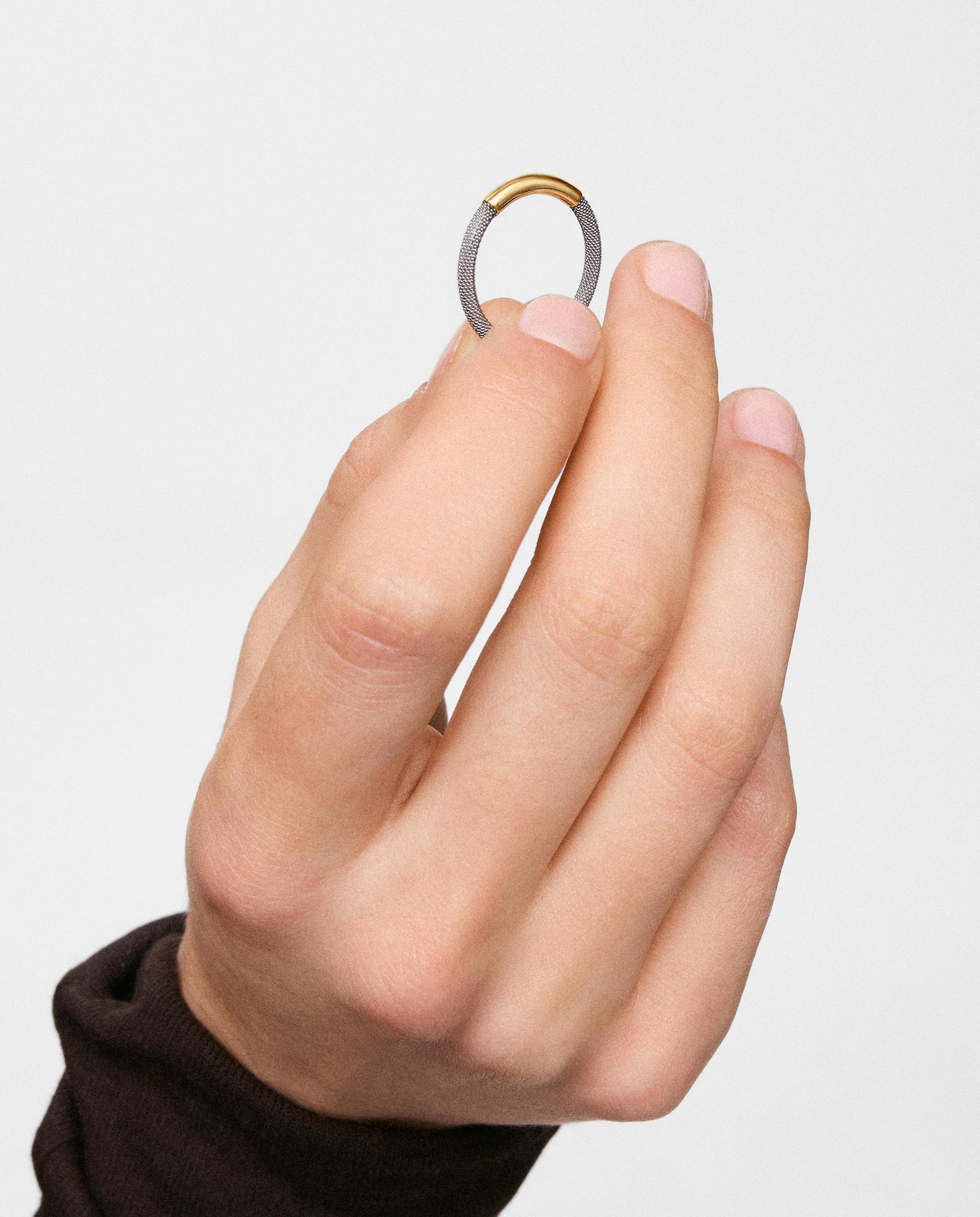 Anillo de acero y oro 14 kt unlock - Tous - Dorado Dorado-4