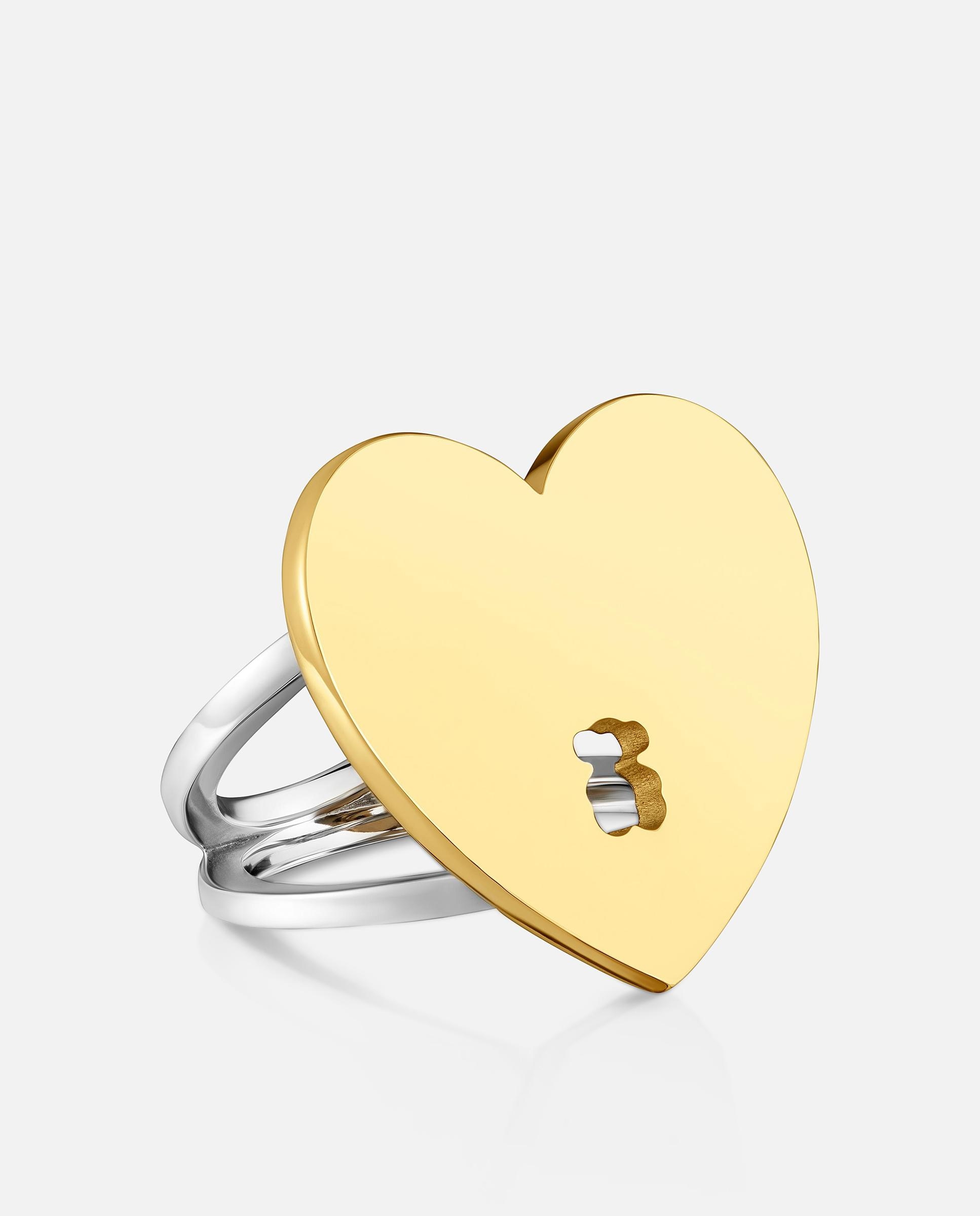 Anillo de acero bicolor motivo corazón charming - Tous - Bicolor Bicolor-2
