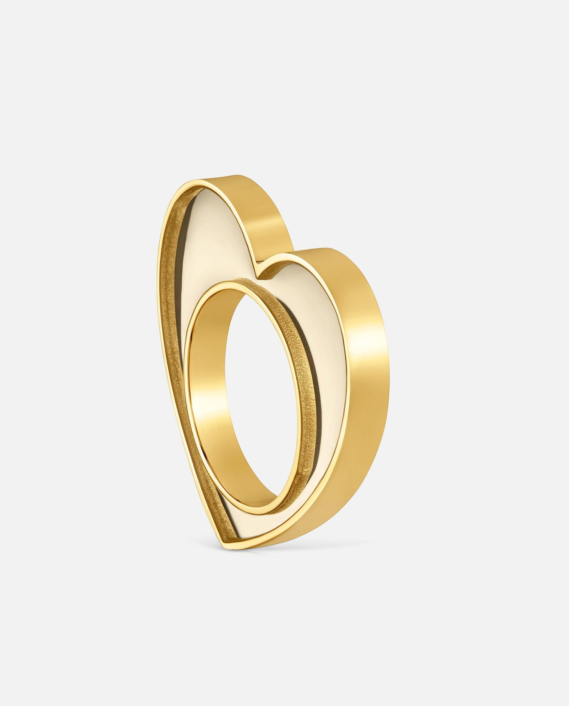 Anillo de corazón de acero dorado y resina blanca galaxy - Tous - Blanco Blanco-1