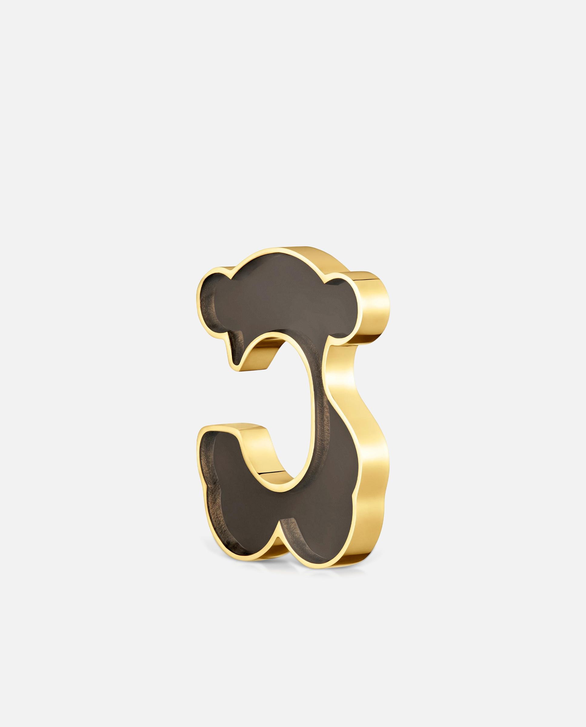 Piercing suelto galaxy de oso de acero dorado y resina negra - Tous - Negro Negro-1