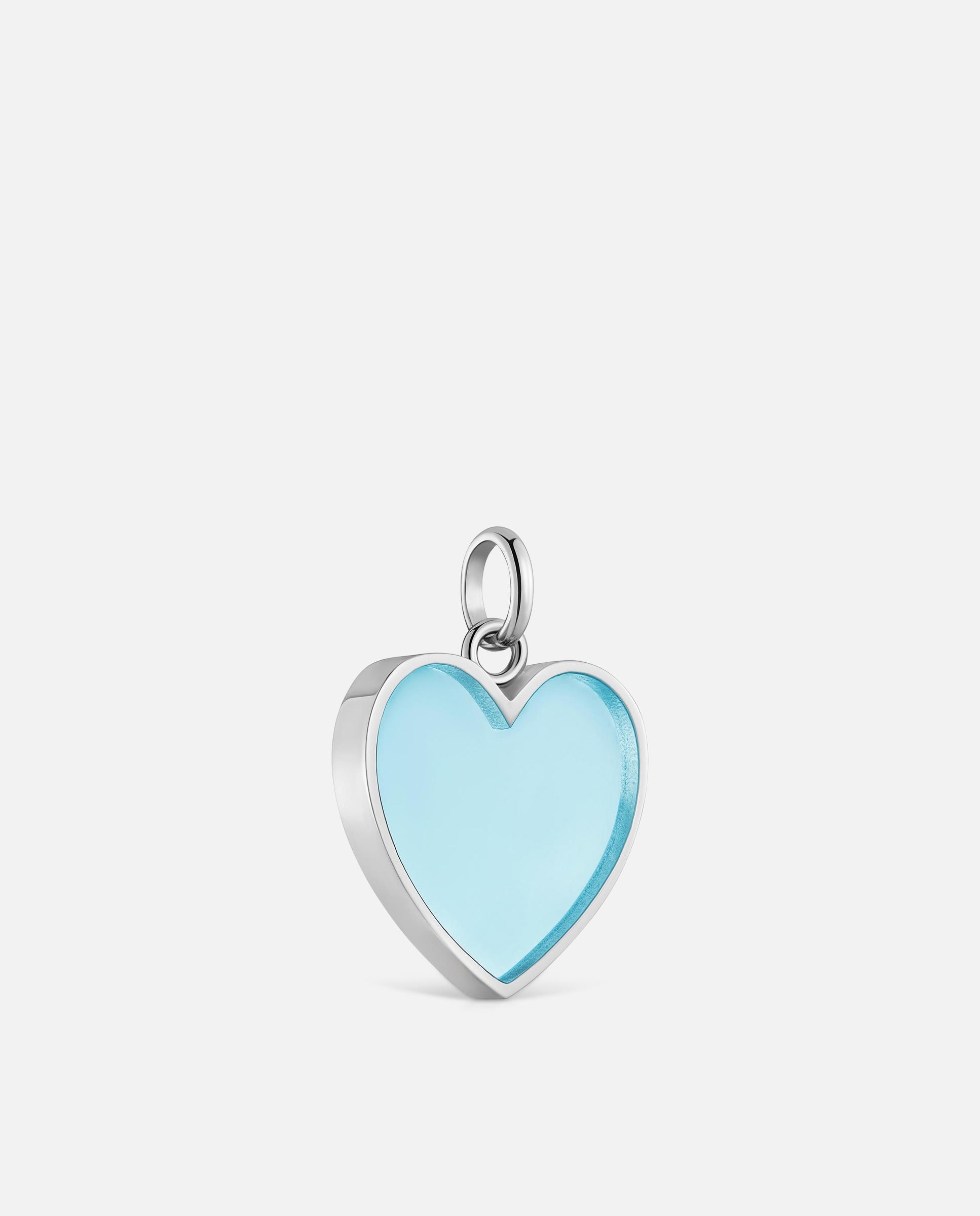 Colgante corazón de acero y resina azul galaxy - Tous - Azul Azul-2