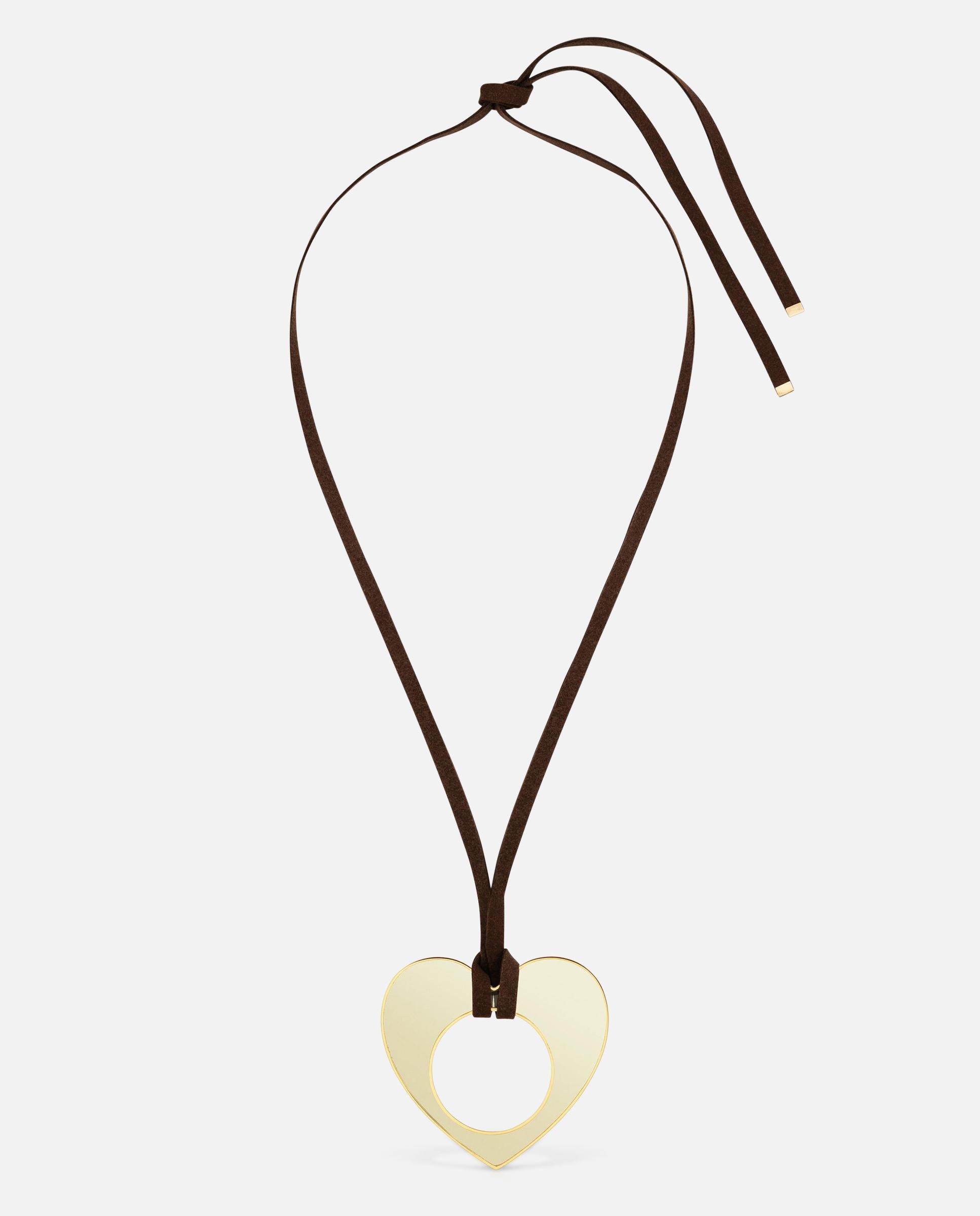 Collar corazón de acero dorado, resina blanca y cordón negro galaxy - Tous - Bicolor Bicolor-1