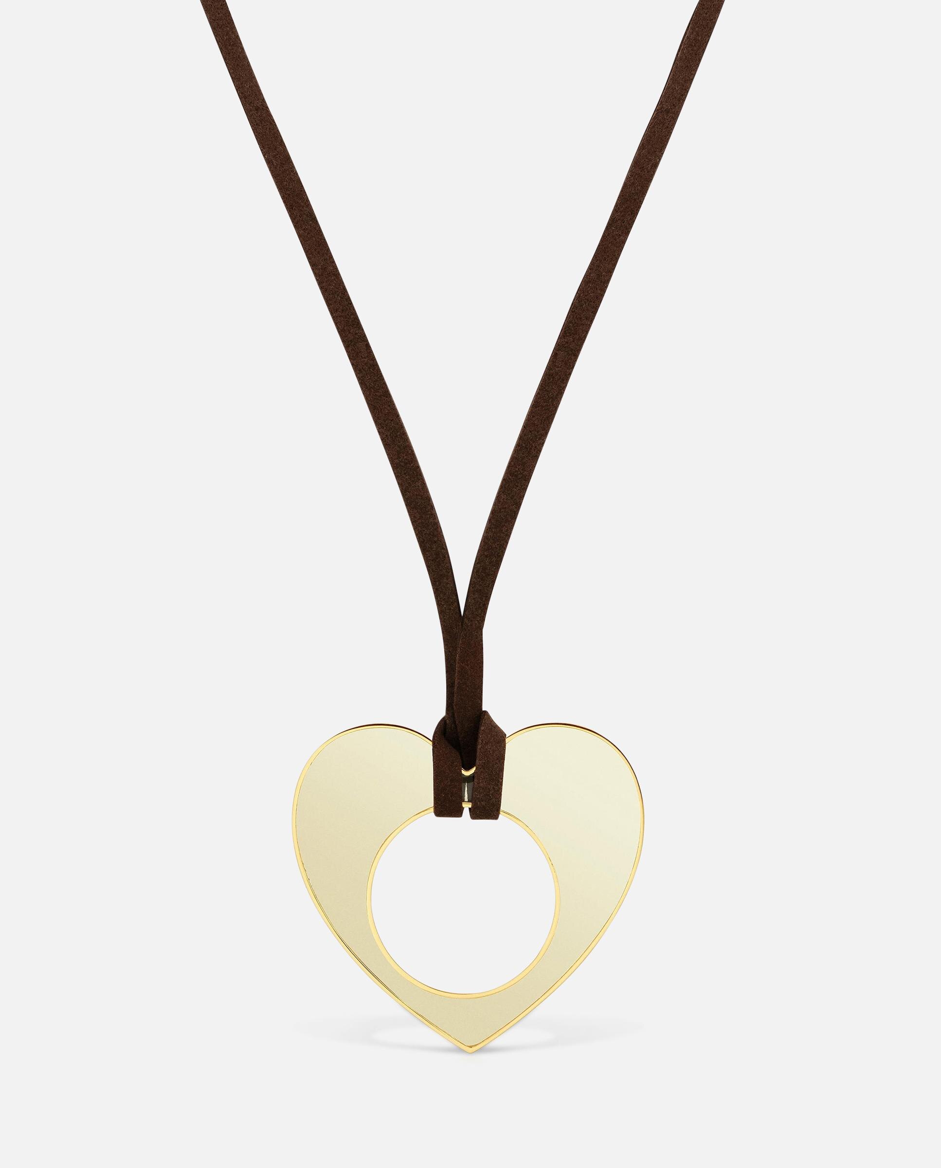 Collar corazón de acero dorado, resina blanca y cordón negro galaxy - Tous - Bicolor Bicolor-3