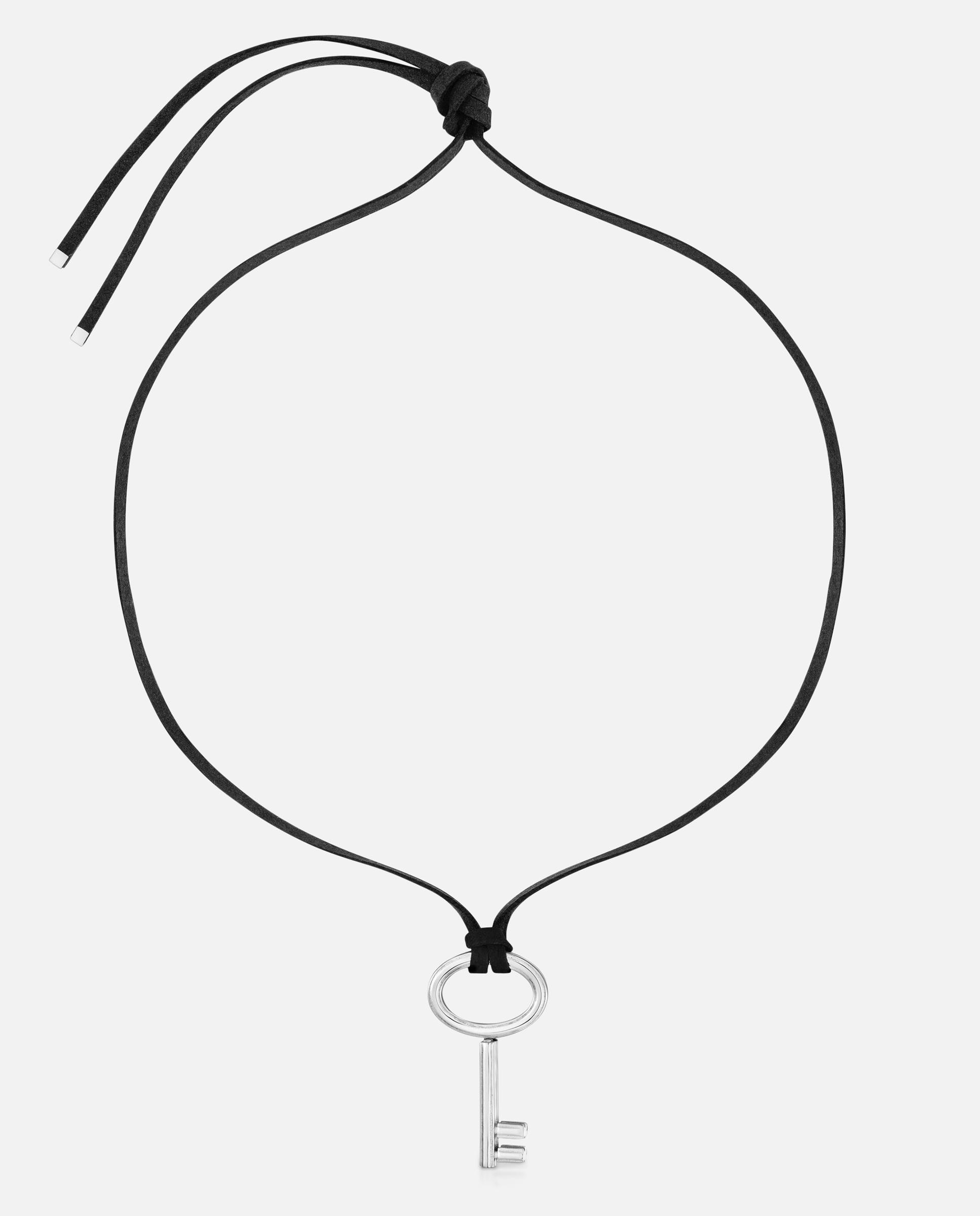 Collar llave de acero y cordón negro charming - Tous - Bicolor Bicolor-2