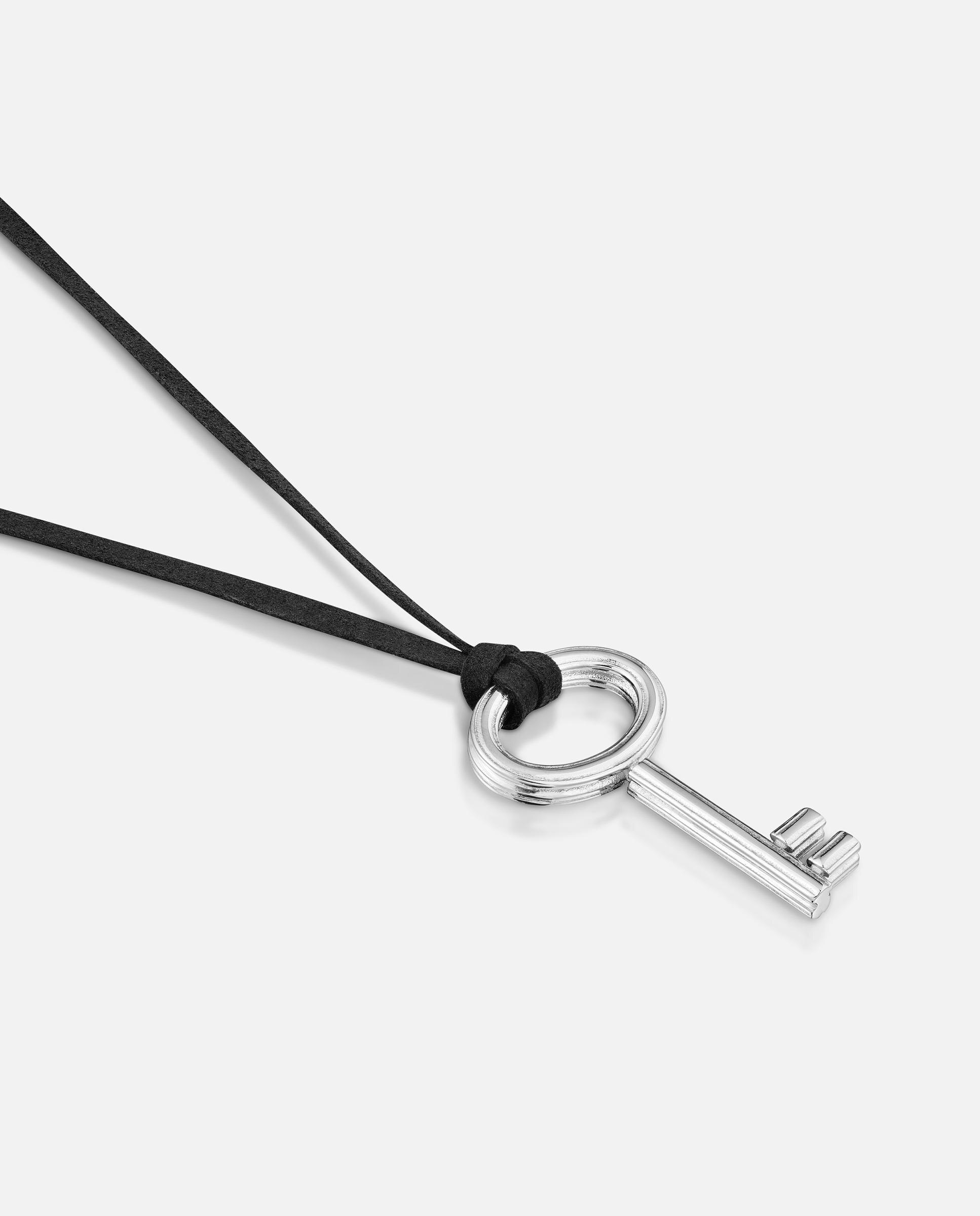 Collar llave de acero y cordón negro charming - Tous - Bicolor Bicolor-3