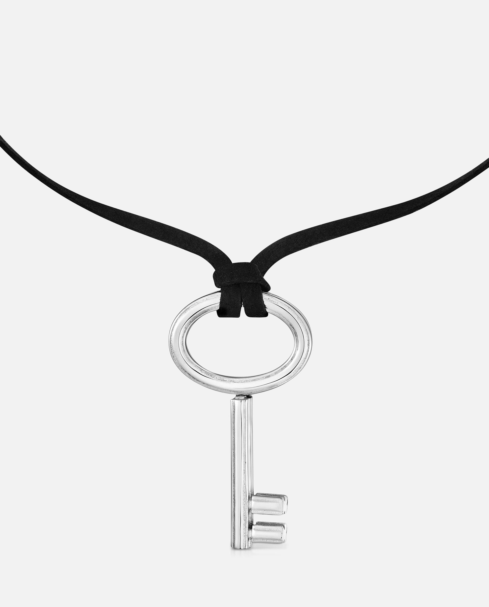 Collar llave de acero y cordón negro charming - Tous - Bicolor Bicolor-6