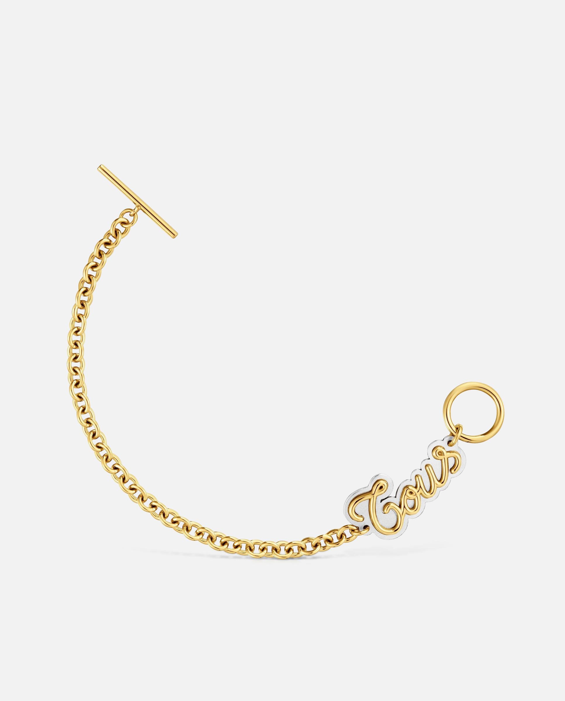 Imagen 0 de Pulsera de cadena cedena de acero bicolor tous charming Bicolor