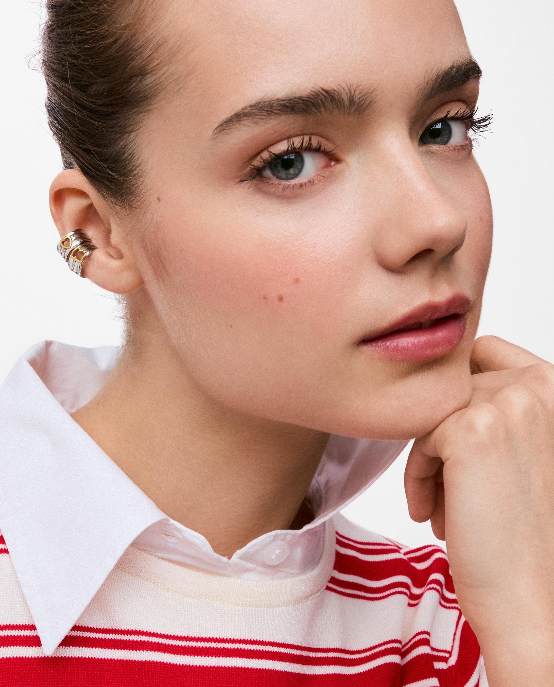 Pendiente individual earcuff de acero y oso tous galia - Bicolor Bicolor-5