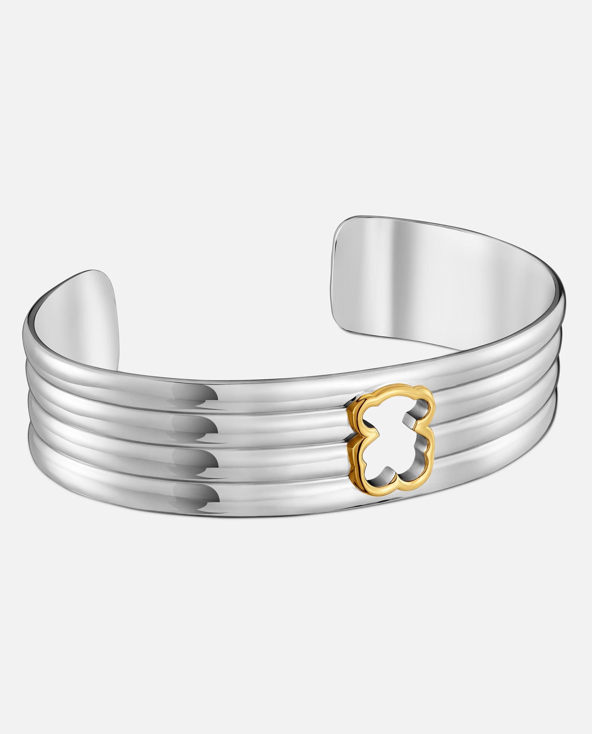 Brazalete de acero y oso bicolor 16 mm tous galia - Bicolor Bicolor-1
