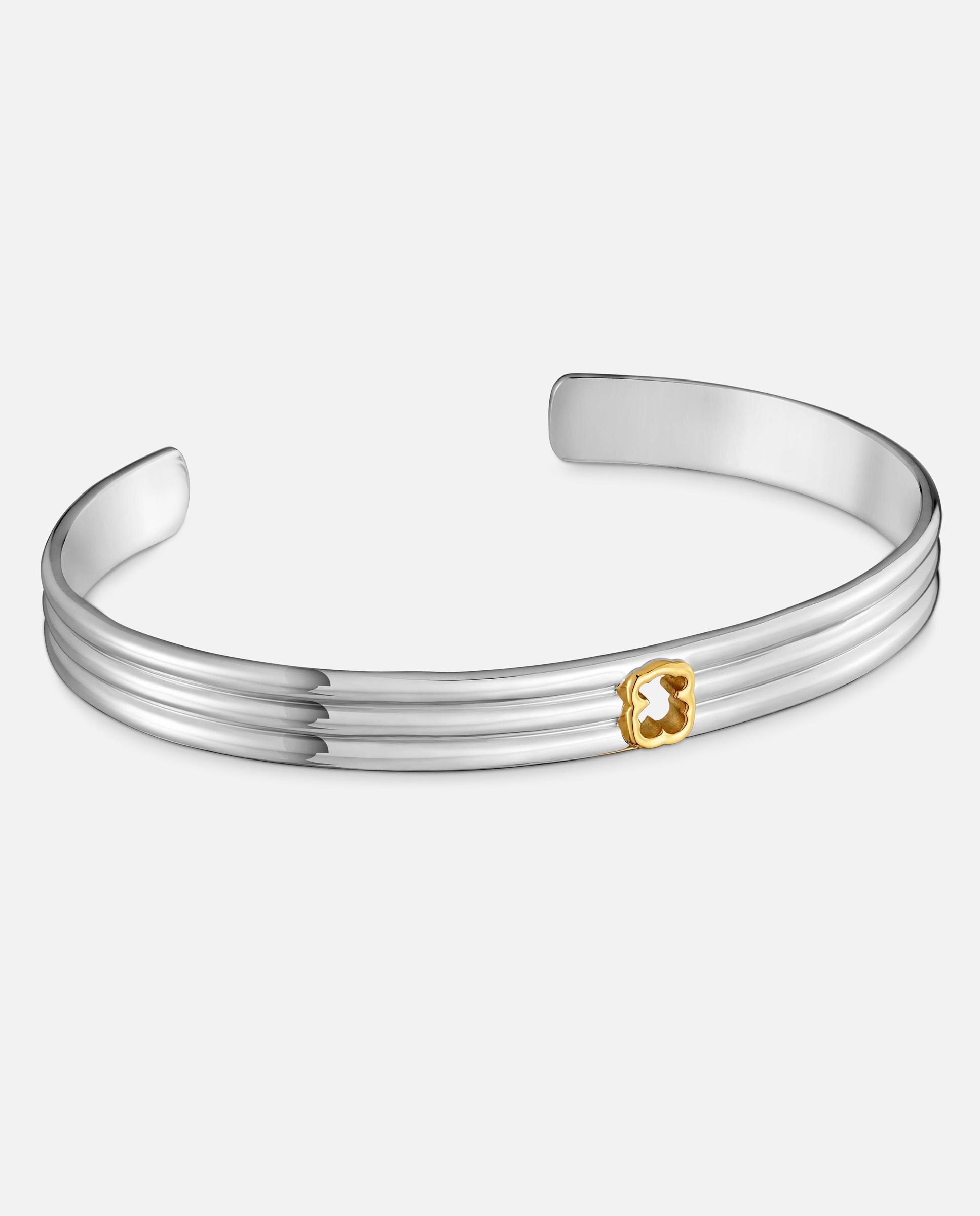 Brazalete de acero y oso bicolor 7 mm tous galia - Bicolor Bicolor-1