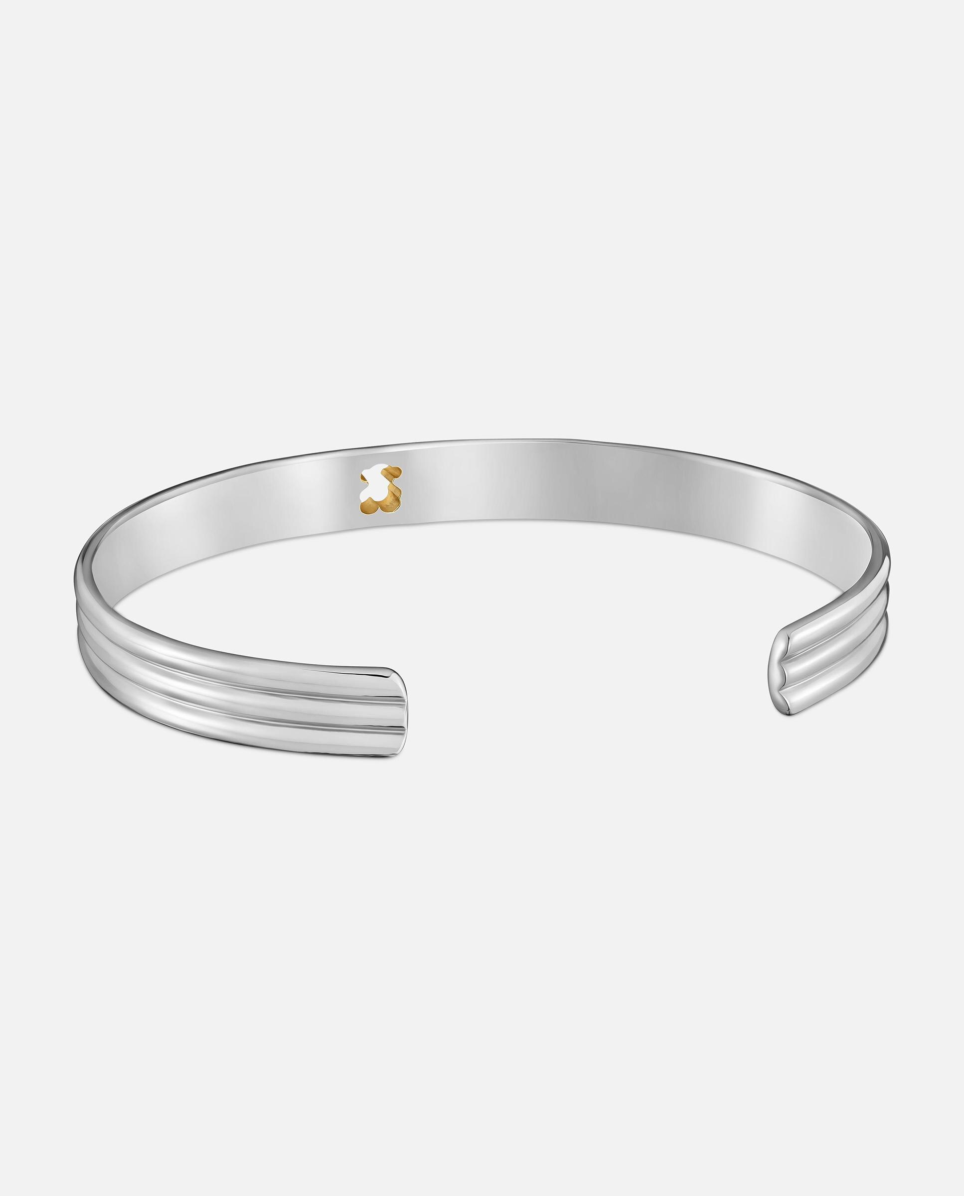 Brazalete de acero y oso bicolor 7 mm tous galia - Bicolor Bicolor-3