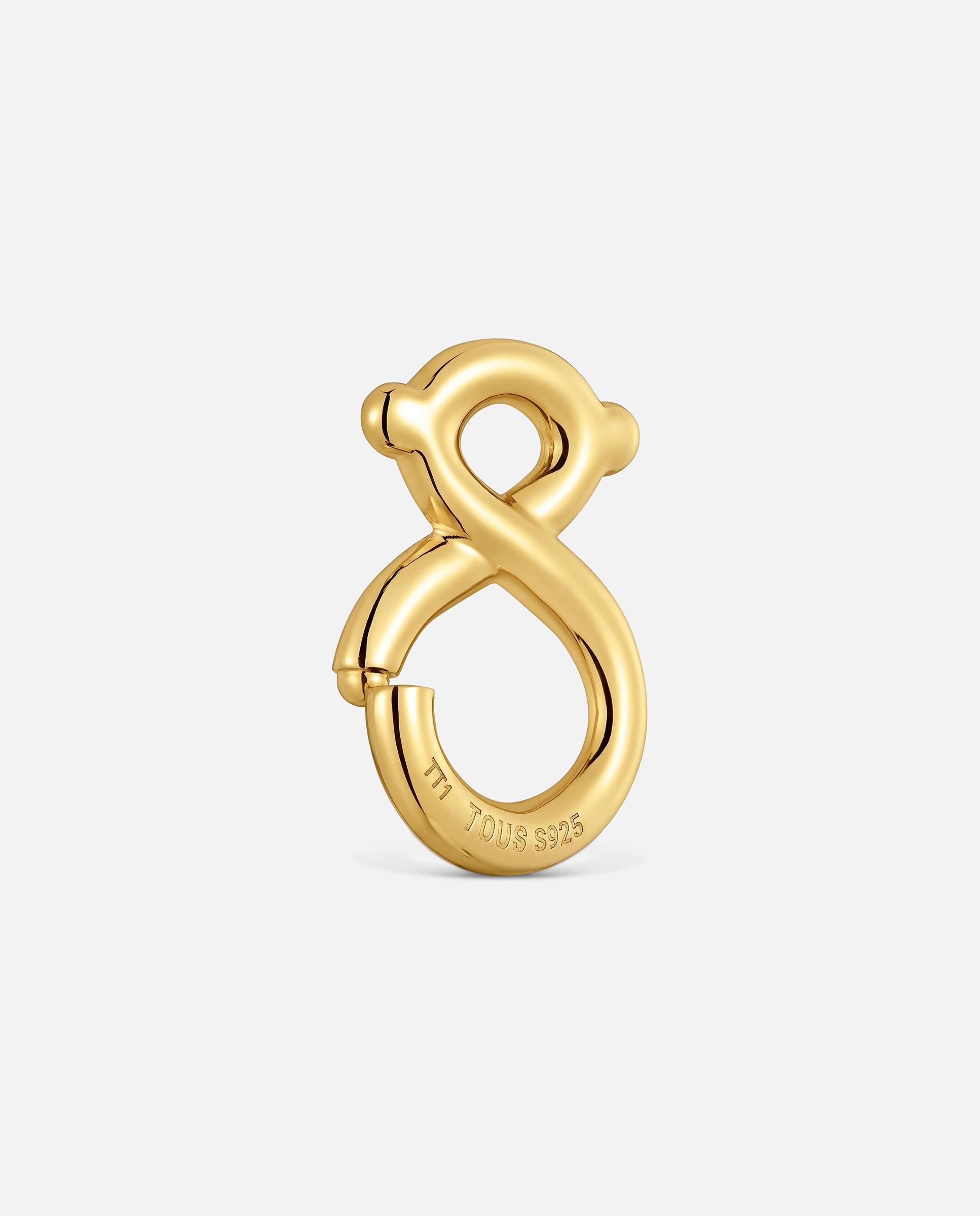 Colgante con baño de oro 18 kt sobre plata tous infinity - Dorado Dorado-3
