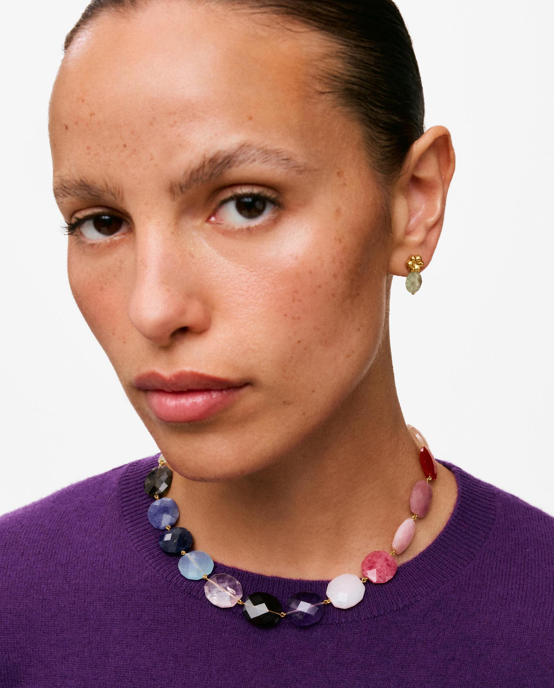 Collar con baño de oro 18 kt y gemas bold motif - Tous - Multicolor Multicolor-5