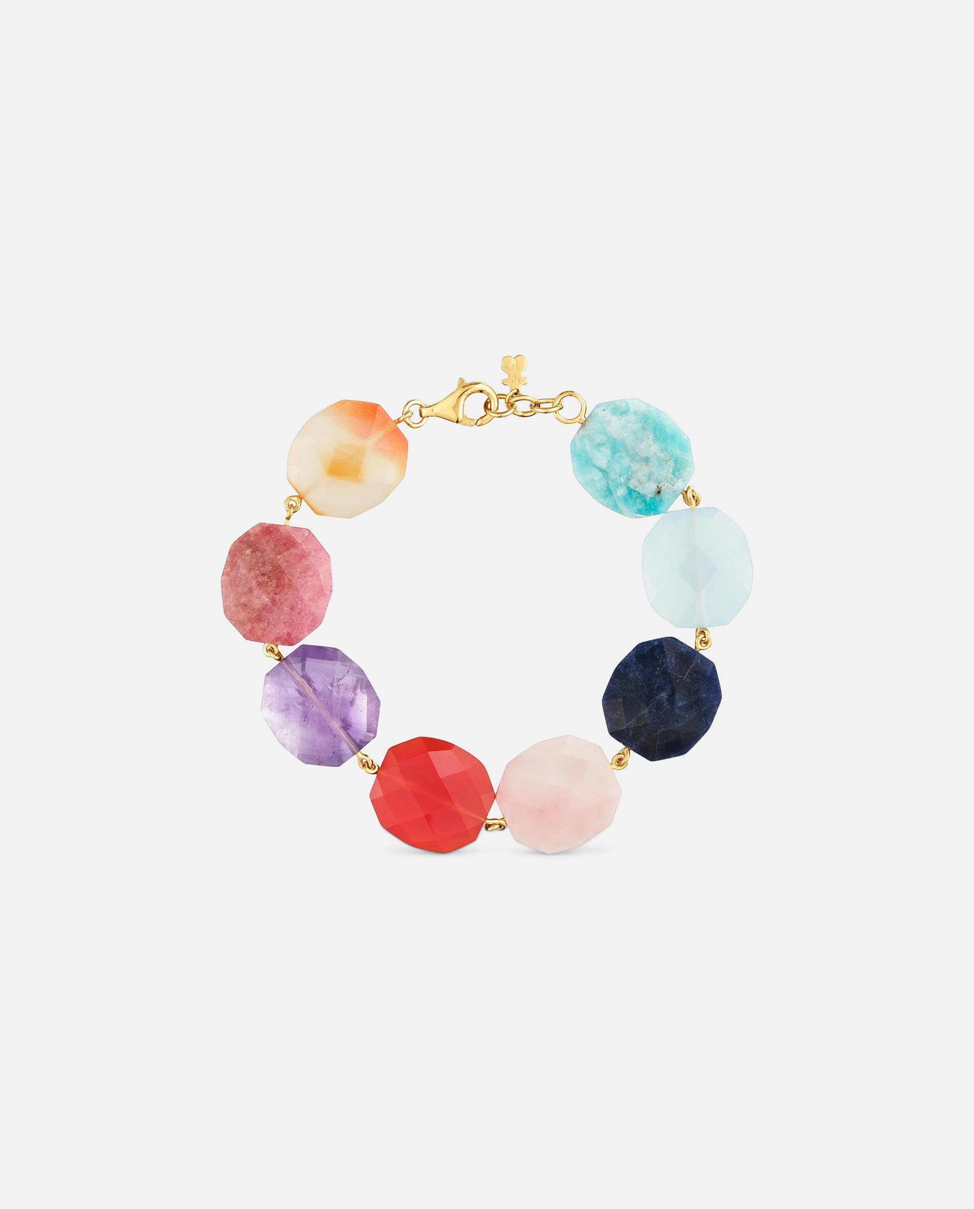 Pulsera con baño de oro 18 kt y gemas bold motif - Tous - Multicolor Multicolor-2