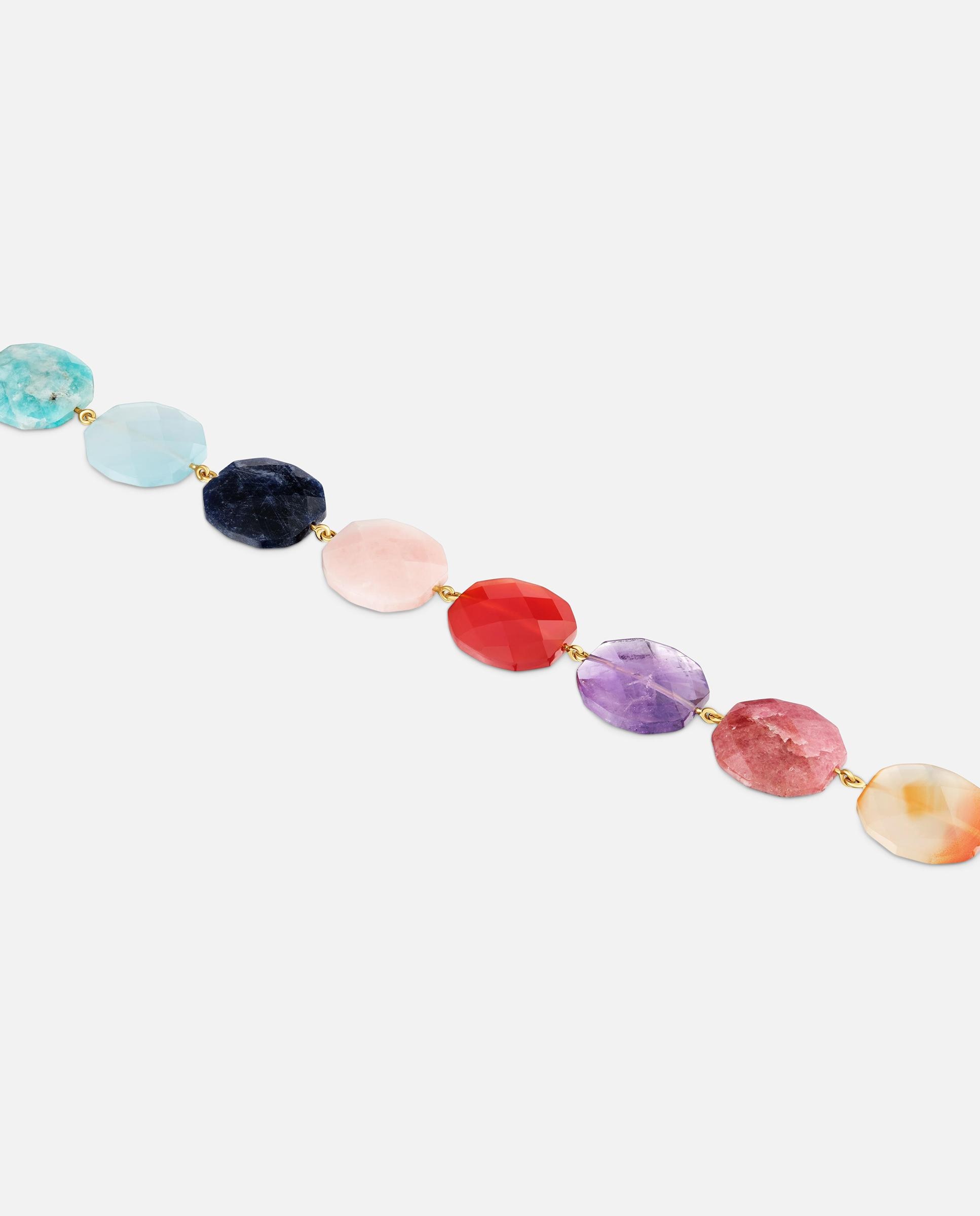 Pulsera con baño de oro 18 kt y gemas bold motif - Tous - Multicolor Multicolor-3