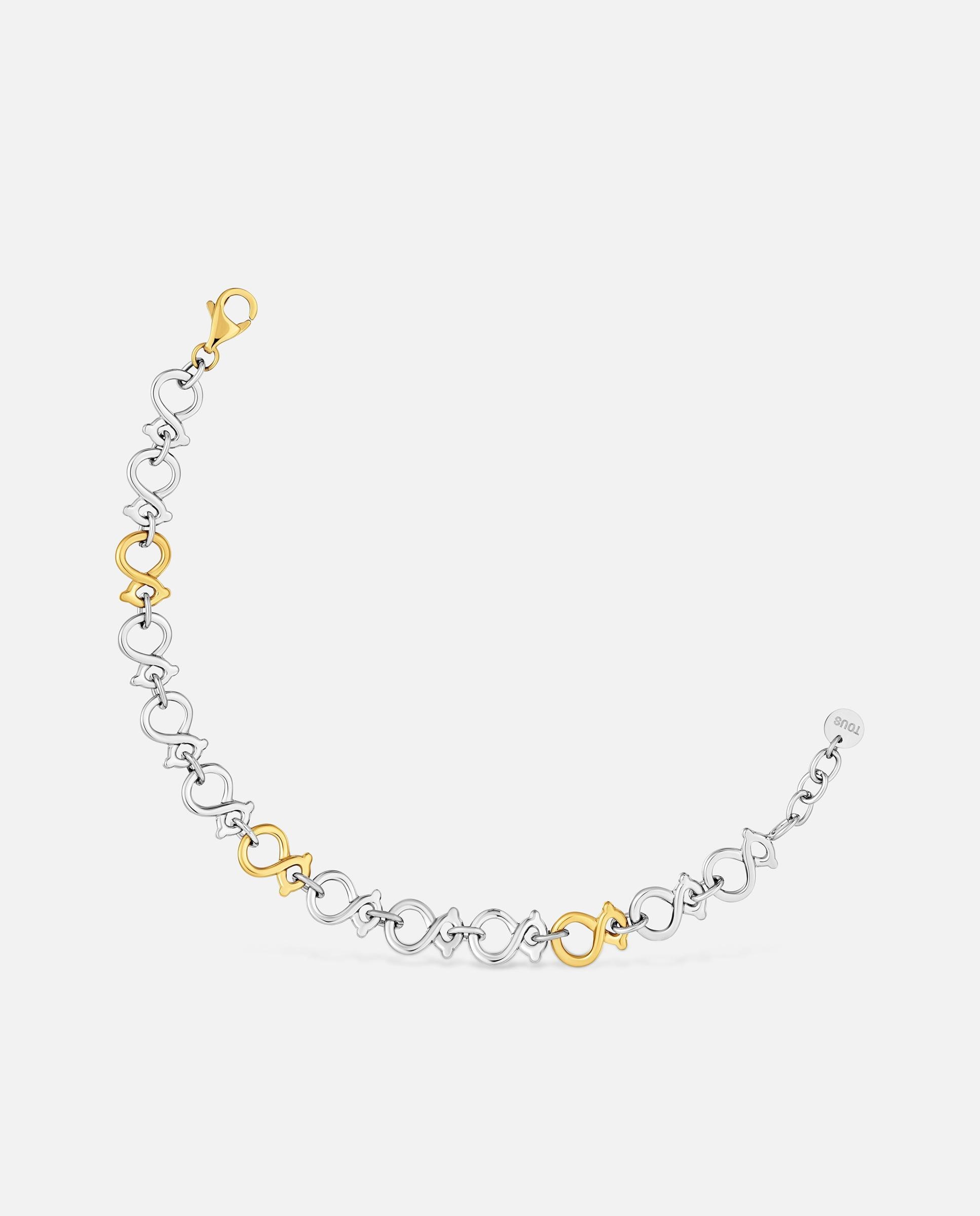 Pulsera de cadena de acero tous infinity - Bicolor Bicolor-1