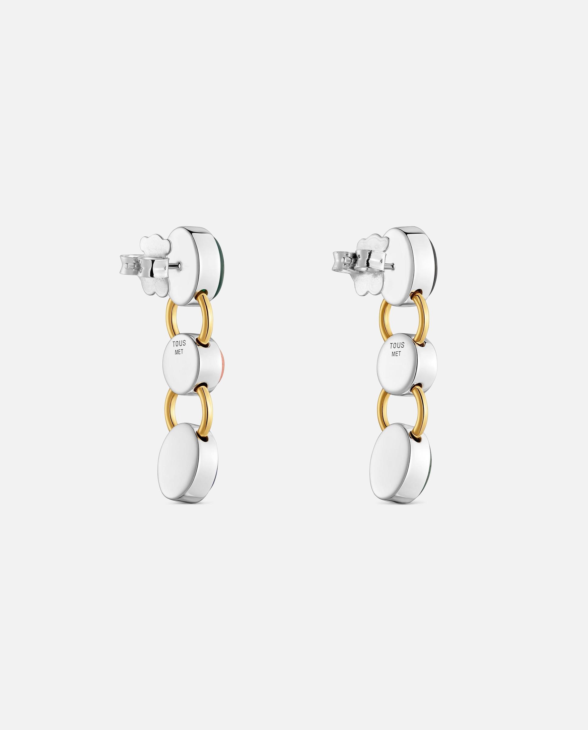 Pendientes bicolor l con gemas tous gem power - Multicolor Multicolor-2