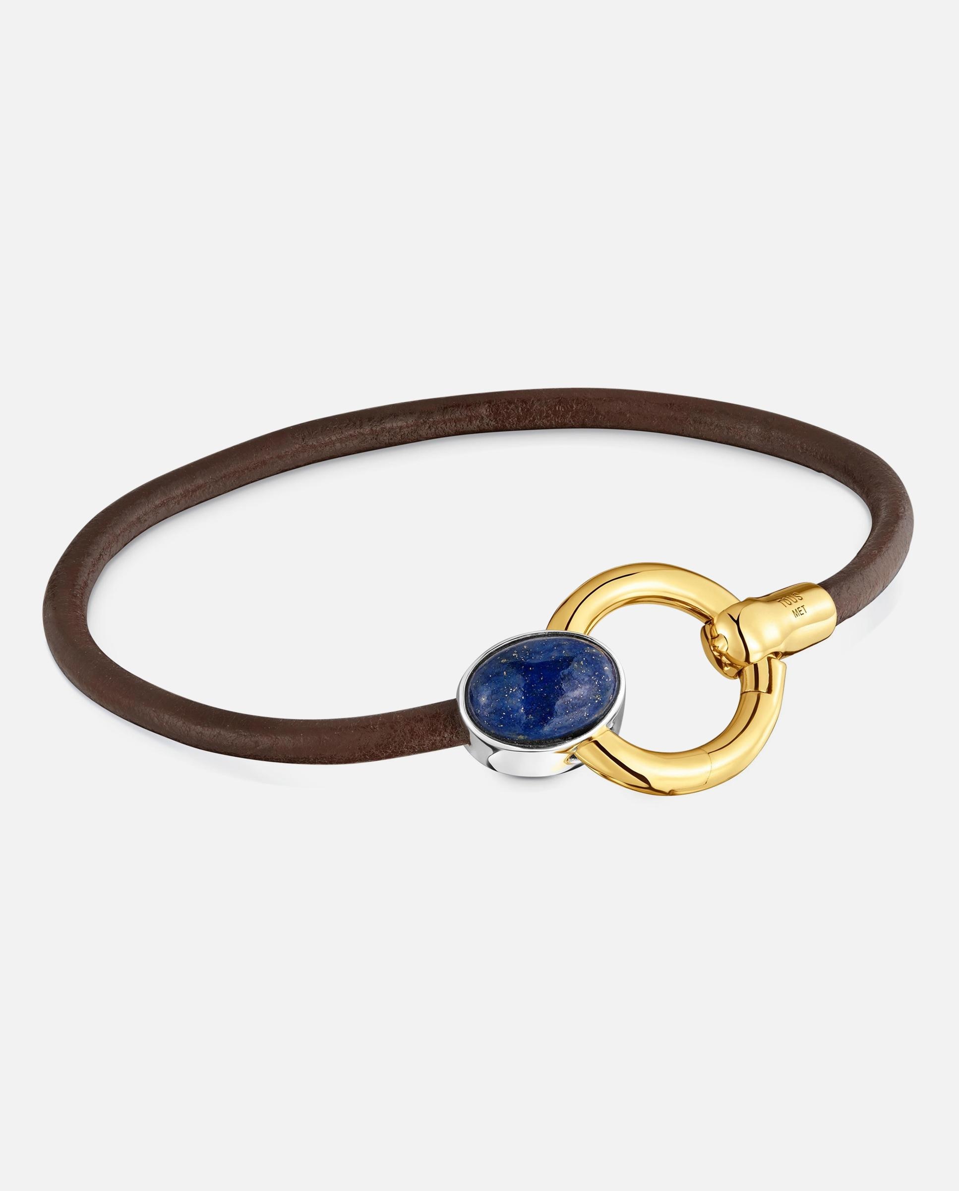 Pulsera bicolor con amatista y cordón de piel tous gem power - Multicolor Multicolor-1