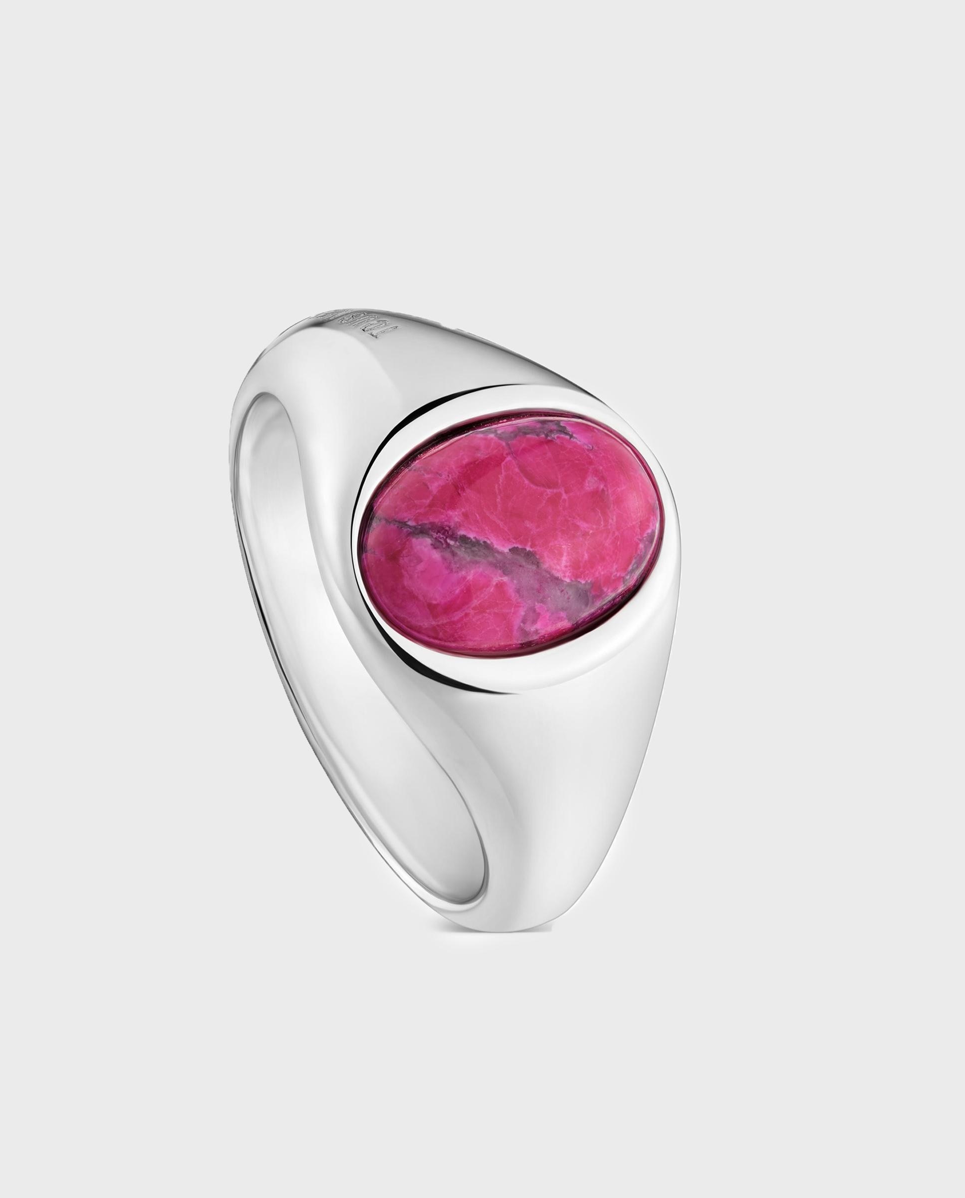 Imagen 0 de Anillo con baño de plata y calcita tous gem power Rosa