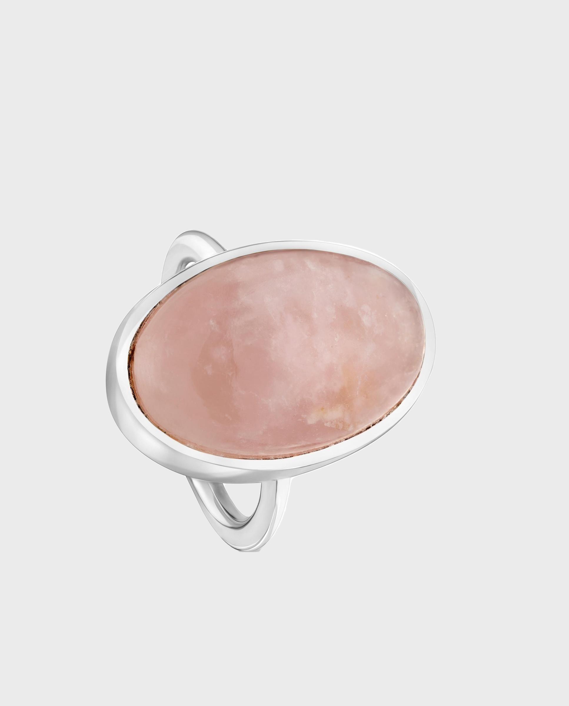 Imagen 0 de Anillo con baño de plata y cuarzo rosa tous gem power Rosa