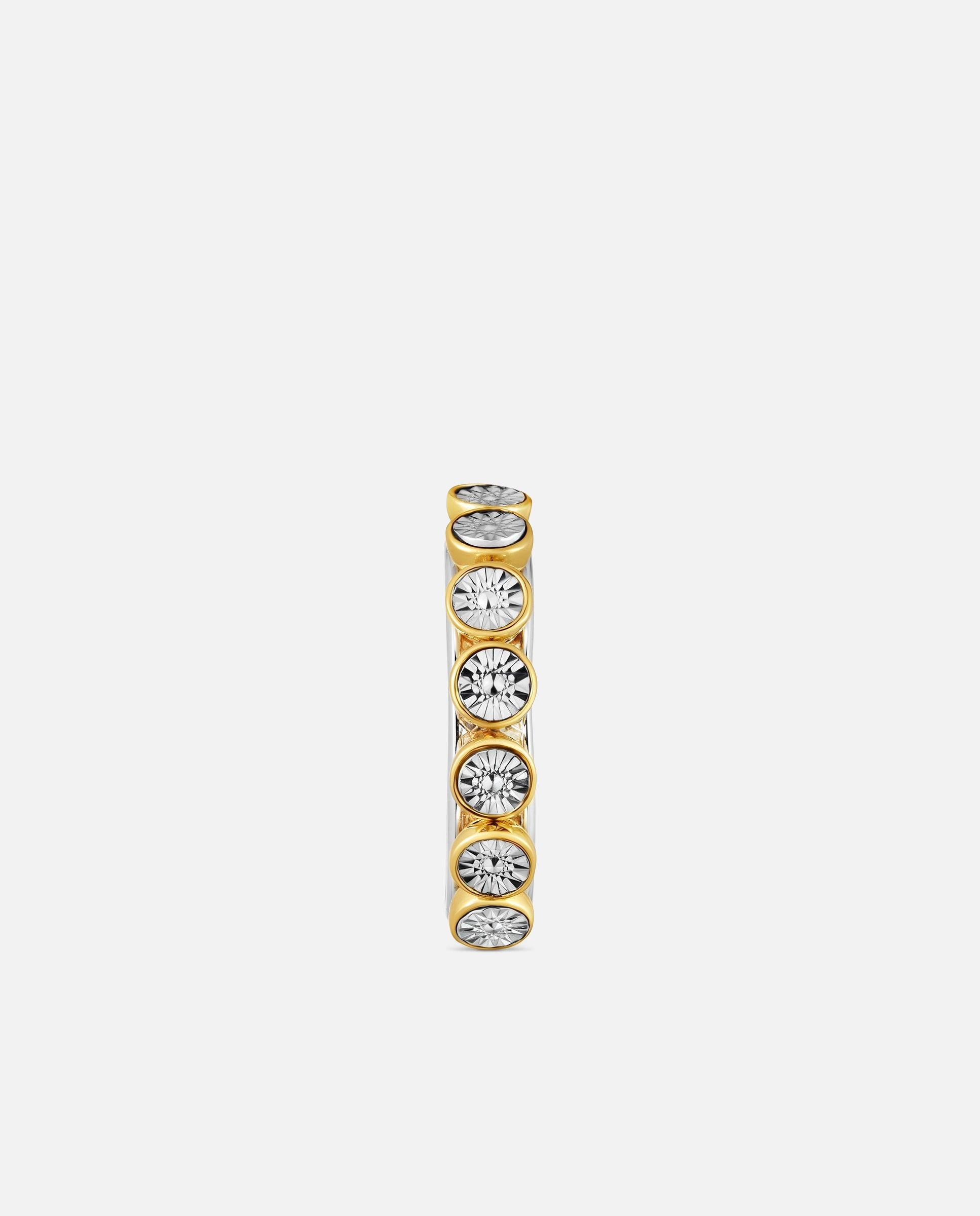 Imagen 1 de Pendiente individual earcuff con baño de oro 18 kt tous maggie disco Bicolor