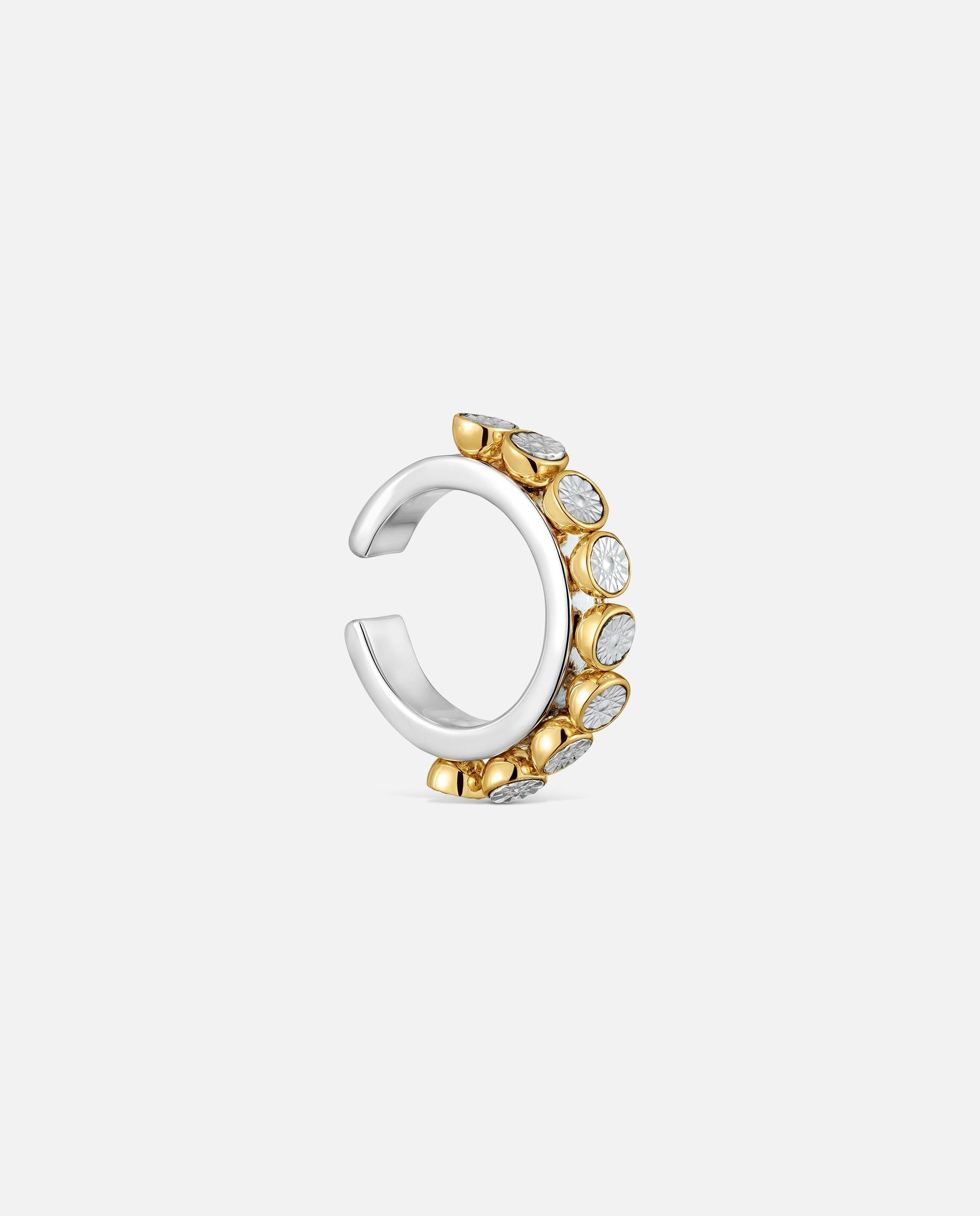 Imagen 2 de Pendiente individual earcuff con baño de oro 18 kt tous maggie disco - Bicolor Bicolor