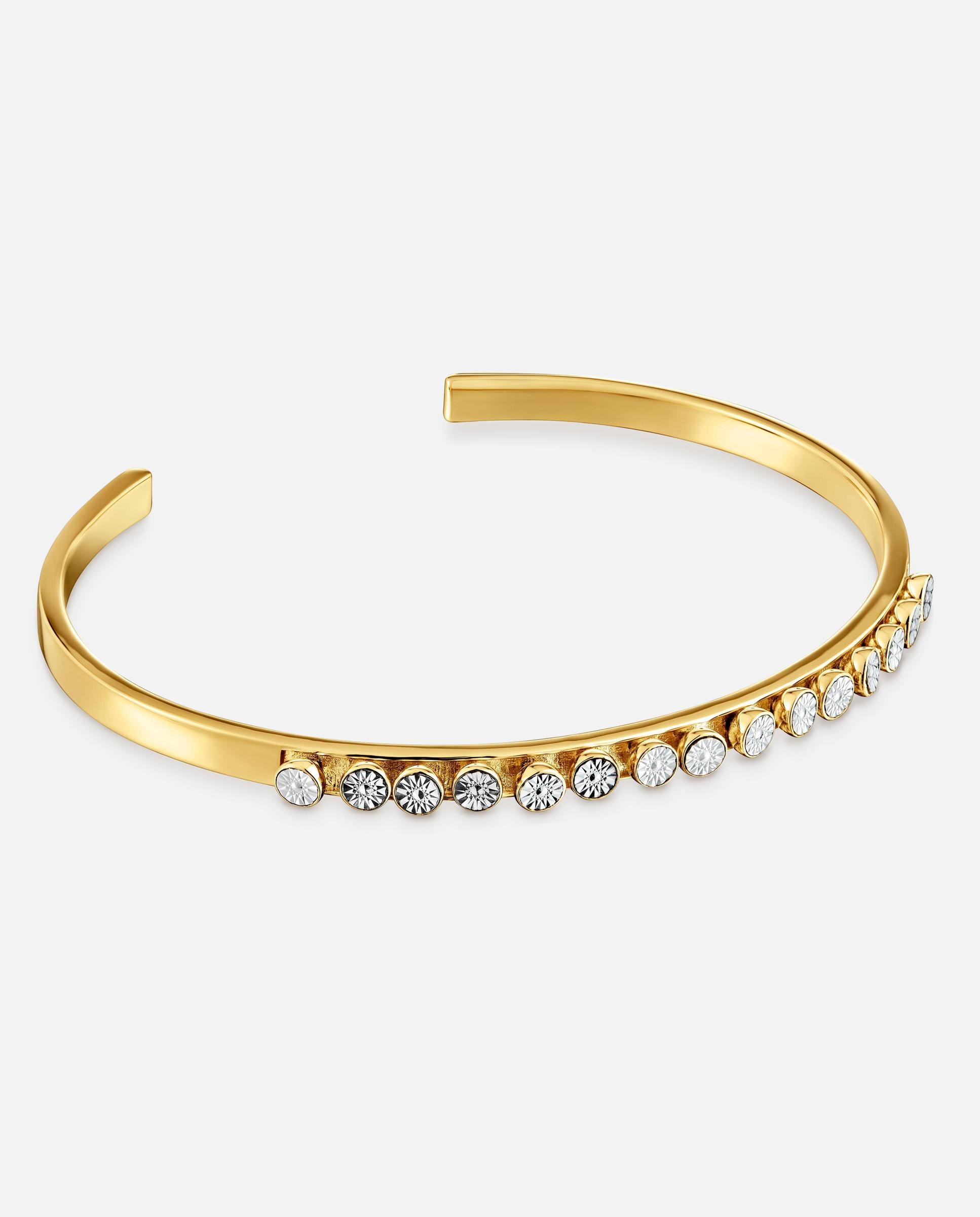 Imagen 1 de Pulsera rígida esclava con baño de oro tous maggie disco Bicolor