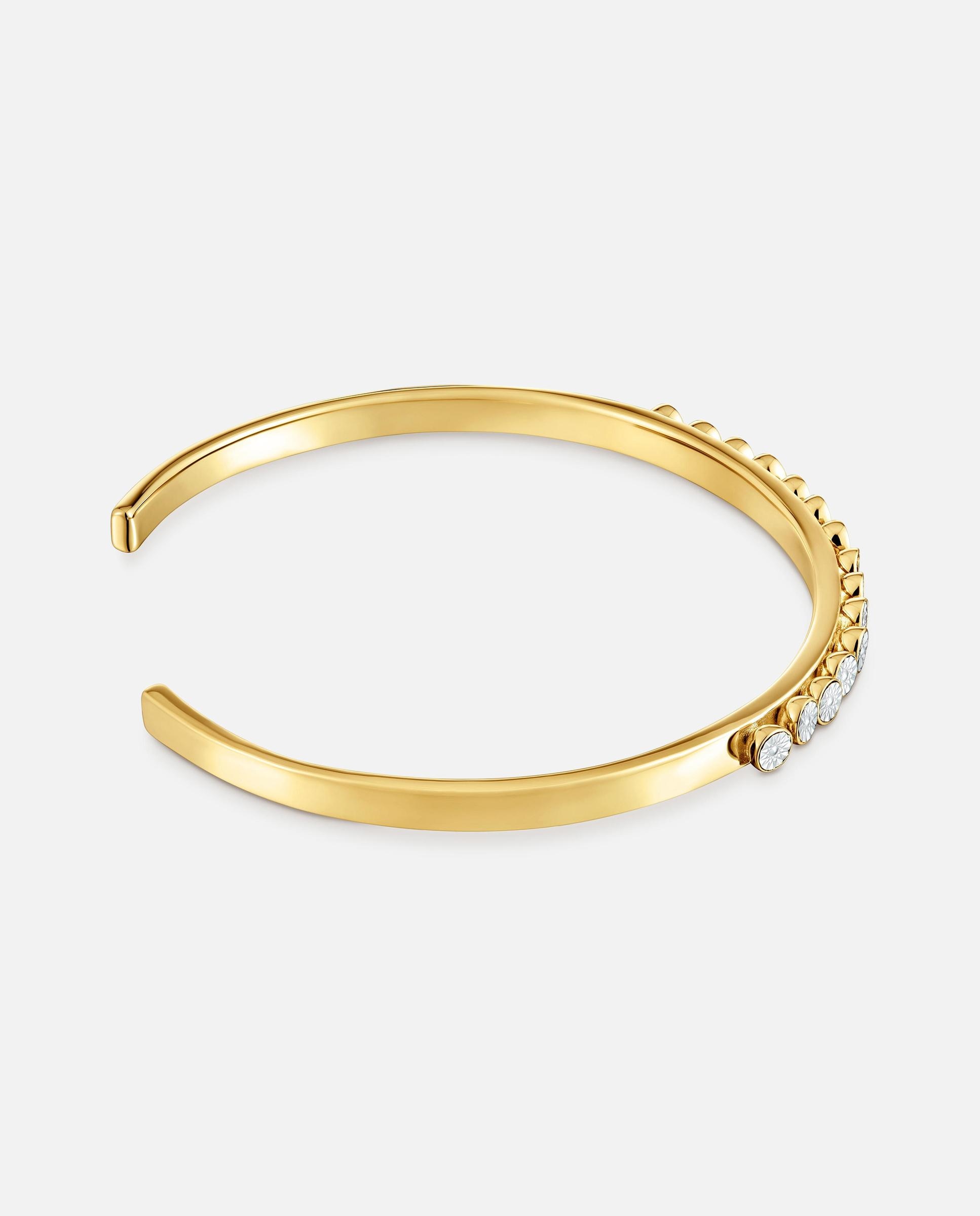 Imagen 2 de Pulsera rígida esclava con baño de oro tous maggie disco - Bicolor Bicolor
