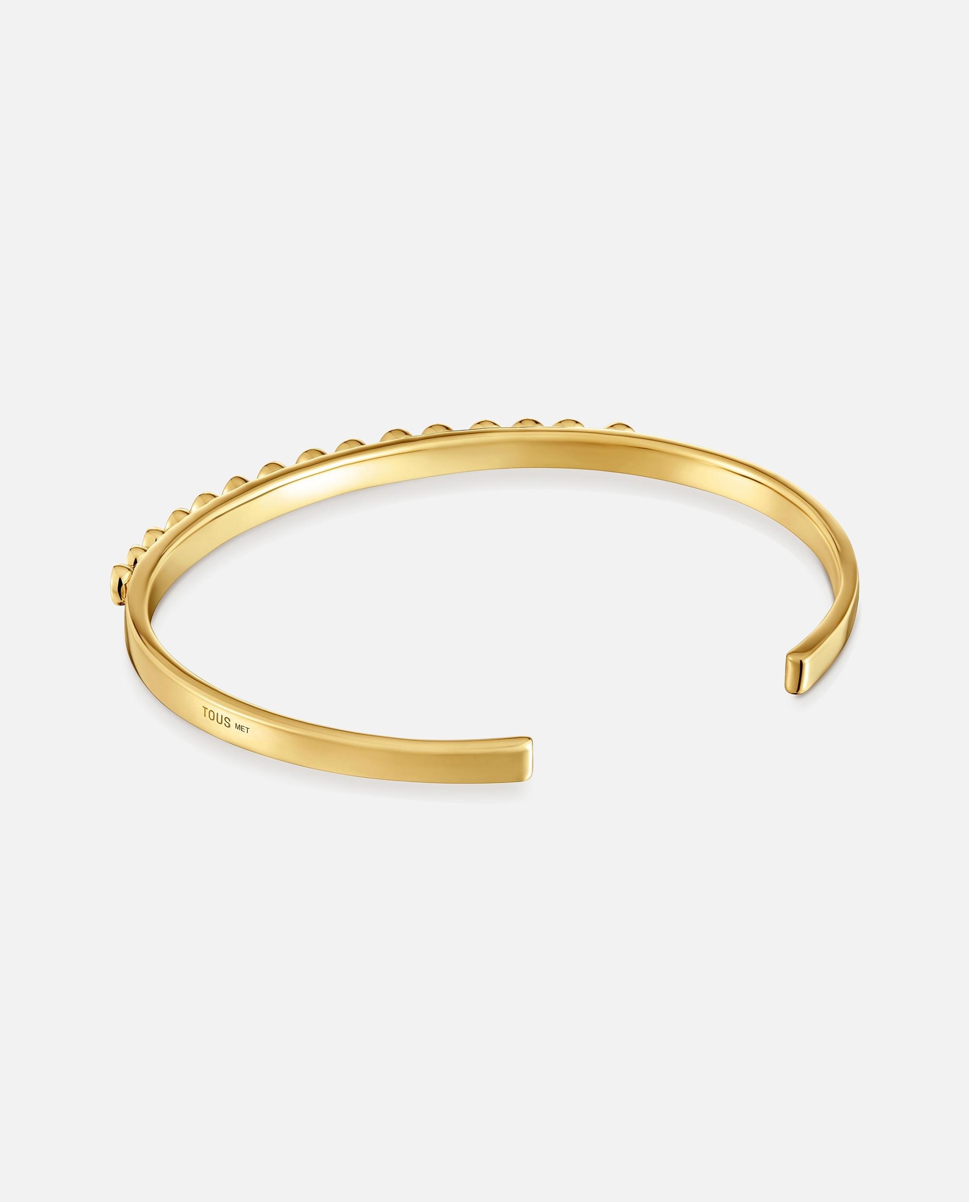 Imagen 3 de Pulsera rígida esclava con baño de oro tous maggie disco - Bicolor Bicolor