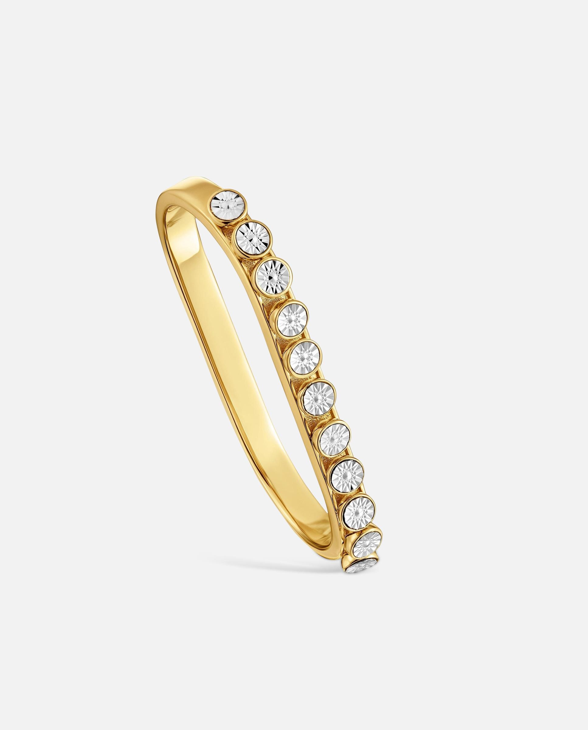 Imagen 1 de Anillo doble con baño de oro tous maggie disco Bicolor