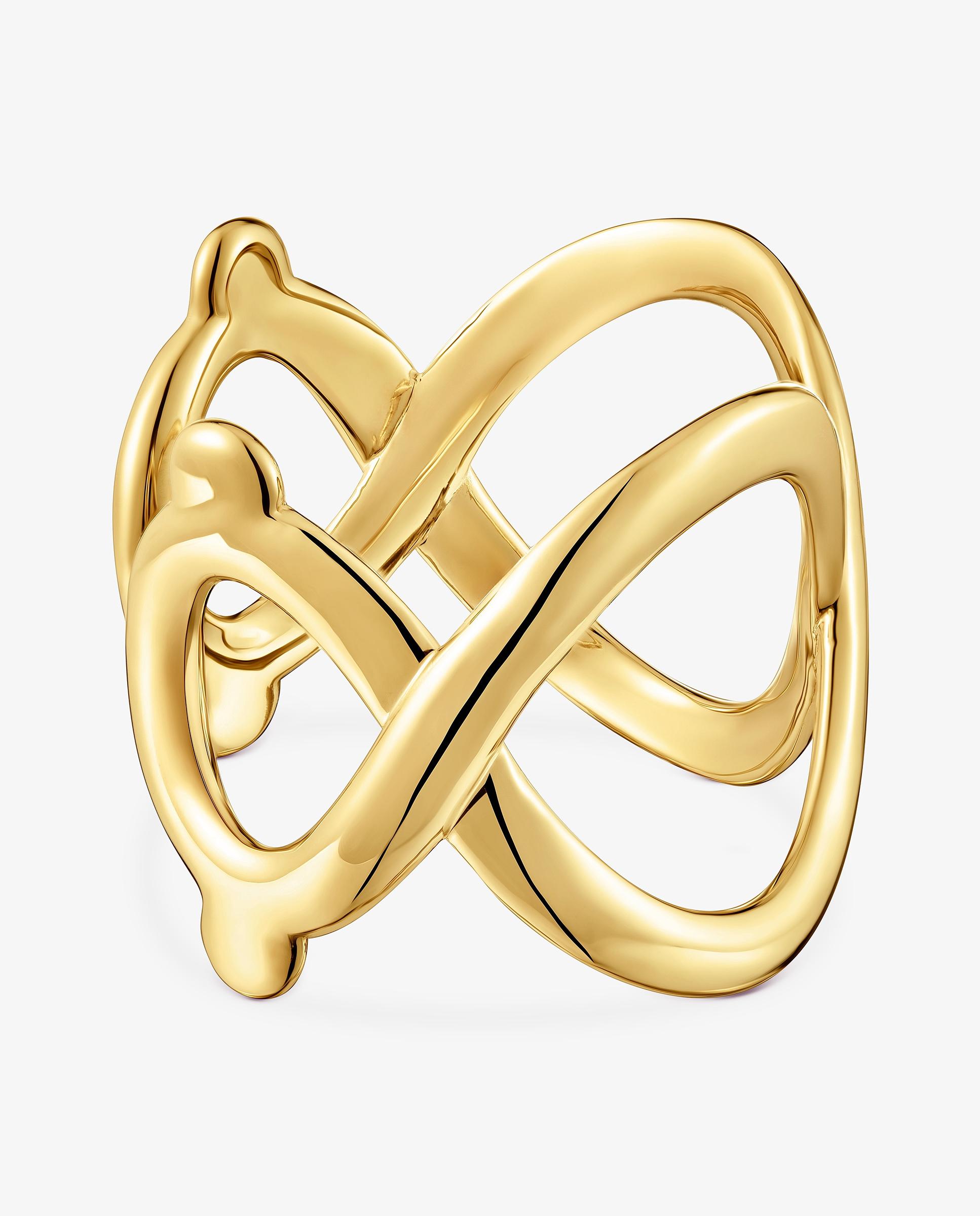 Brazalete con baño de oro 18 kt sobre plata tous infinity - Dorado Dorado-2