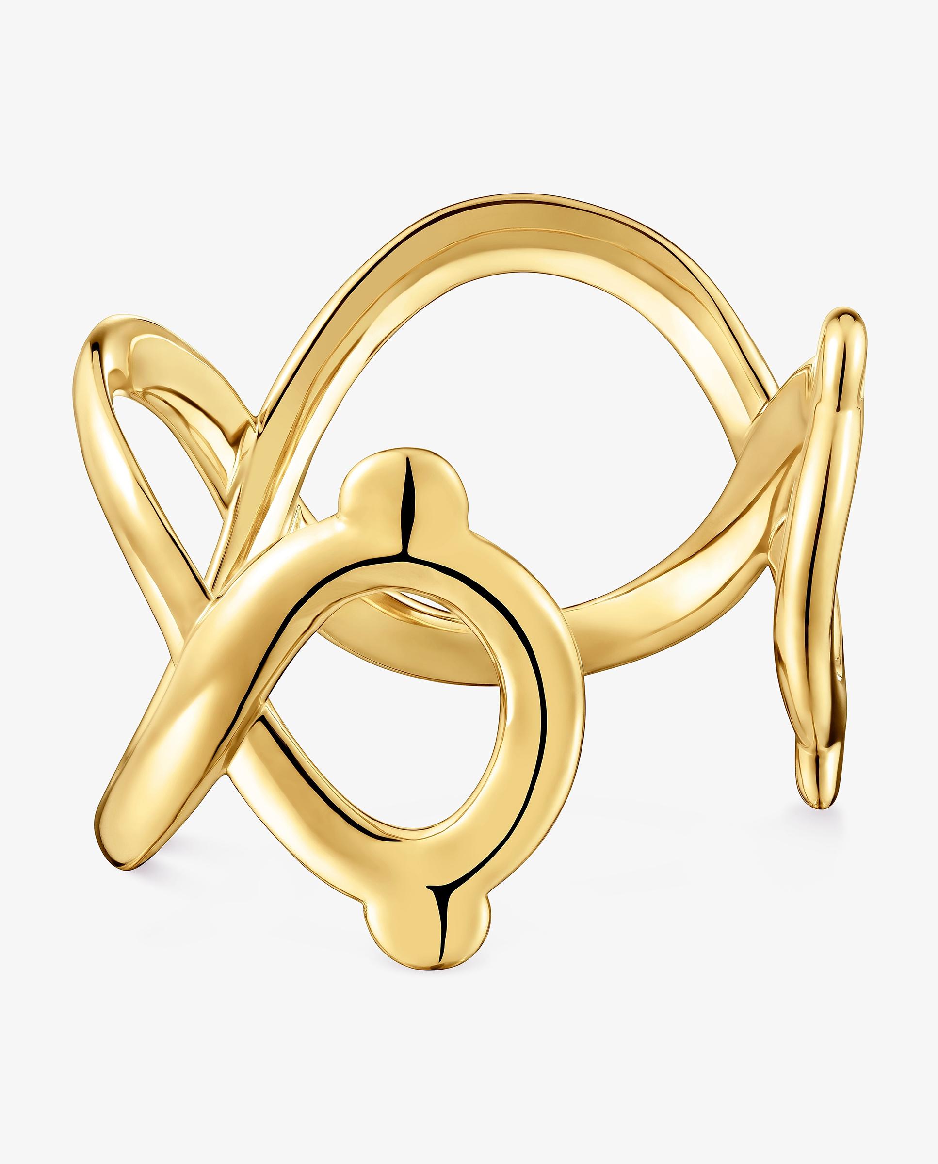 Brazalete con baño de oro 18 kt sobre plata tous infinity - Dorado Dorado-3