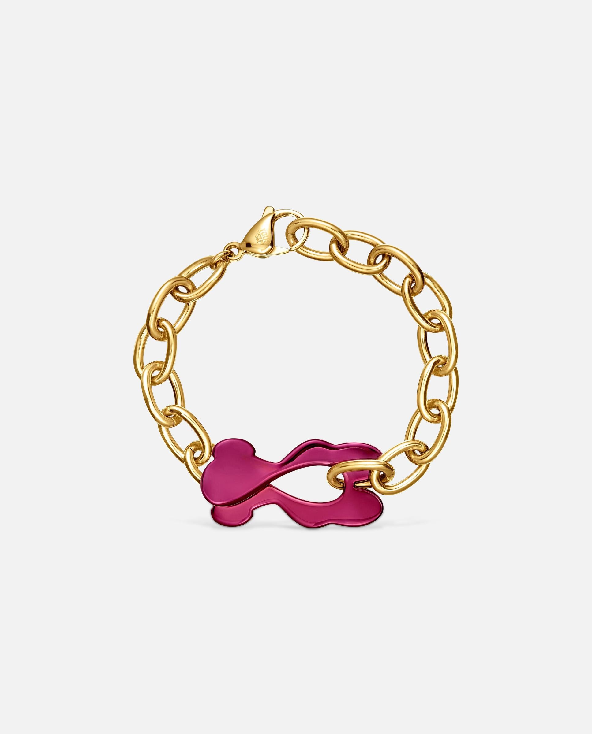 Pulsera de eslabones oso y acero tous strain - Bicolor Bicolor-2