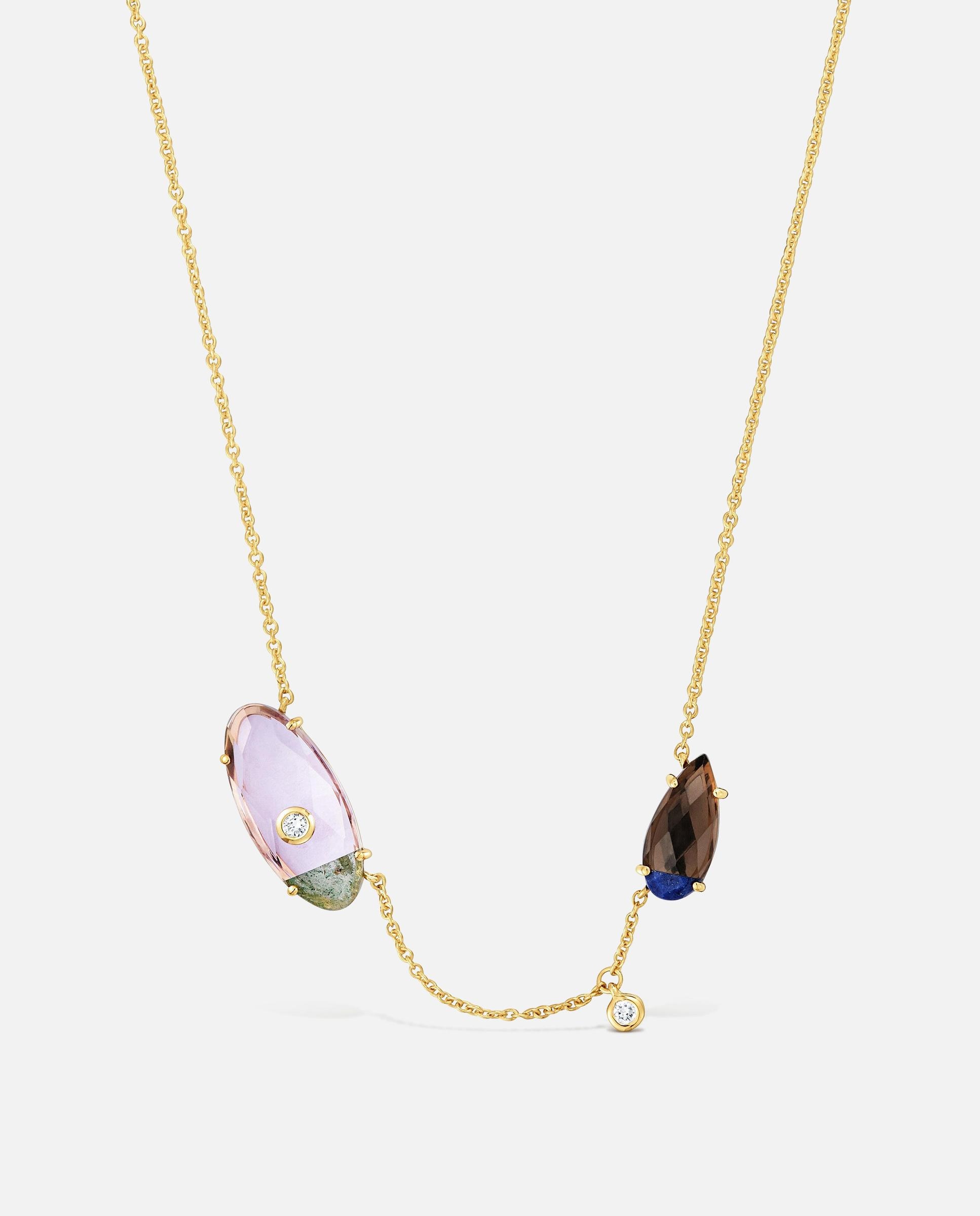 Imagen 2 de Collar de oro amarillo 9 kt con diamantes creados en laboratorio y gemas tous beetle lgd - Multicolor Multicolor