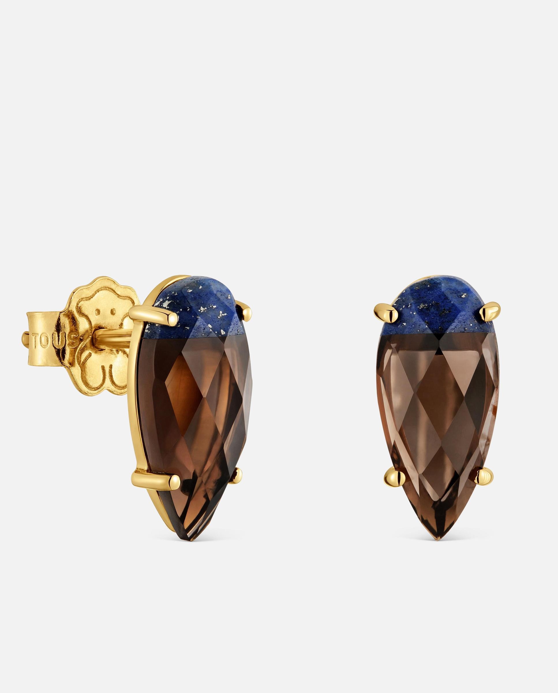Imagen 1 de Pendientes de oro amarillo 9 kt y gemas tous beetle lgd Multicolor