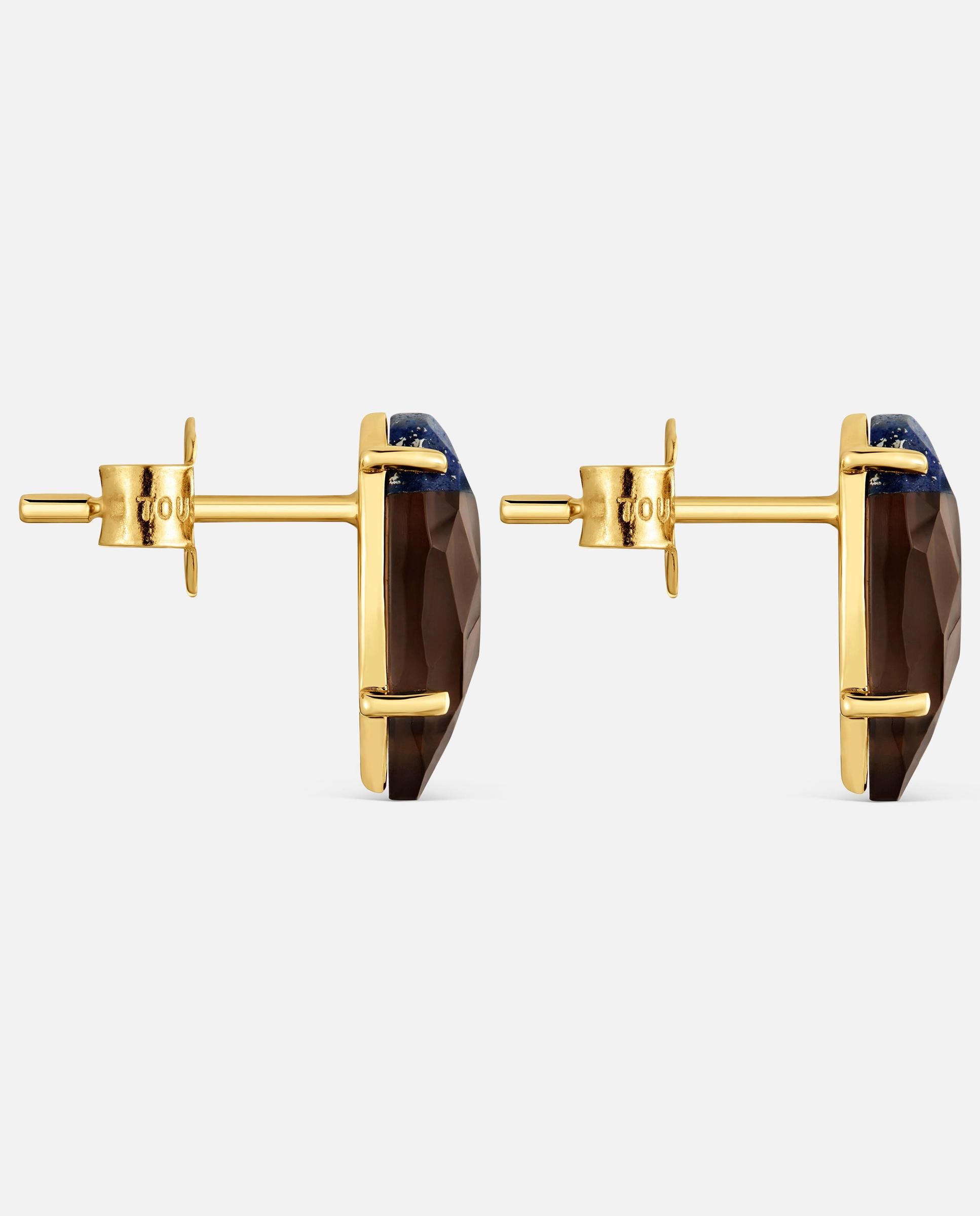 Imagen 2 de Pendientes de oro amarillo 9 kt y gemas tous beetle lgd - Multicolor Multicolor