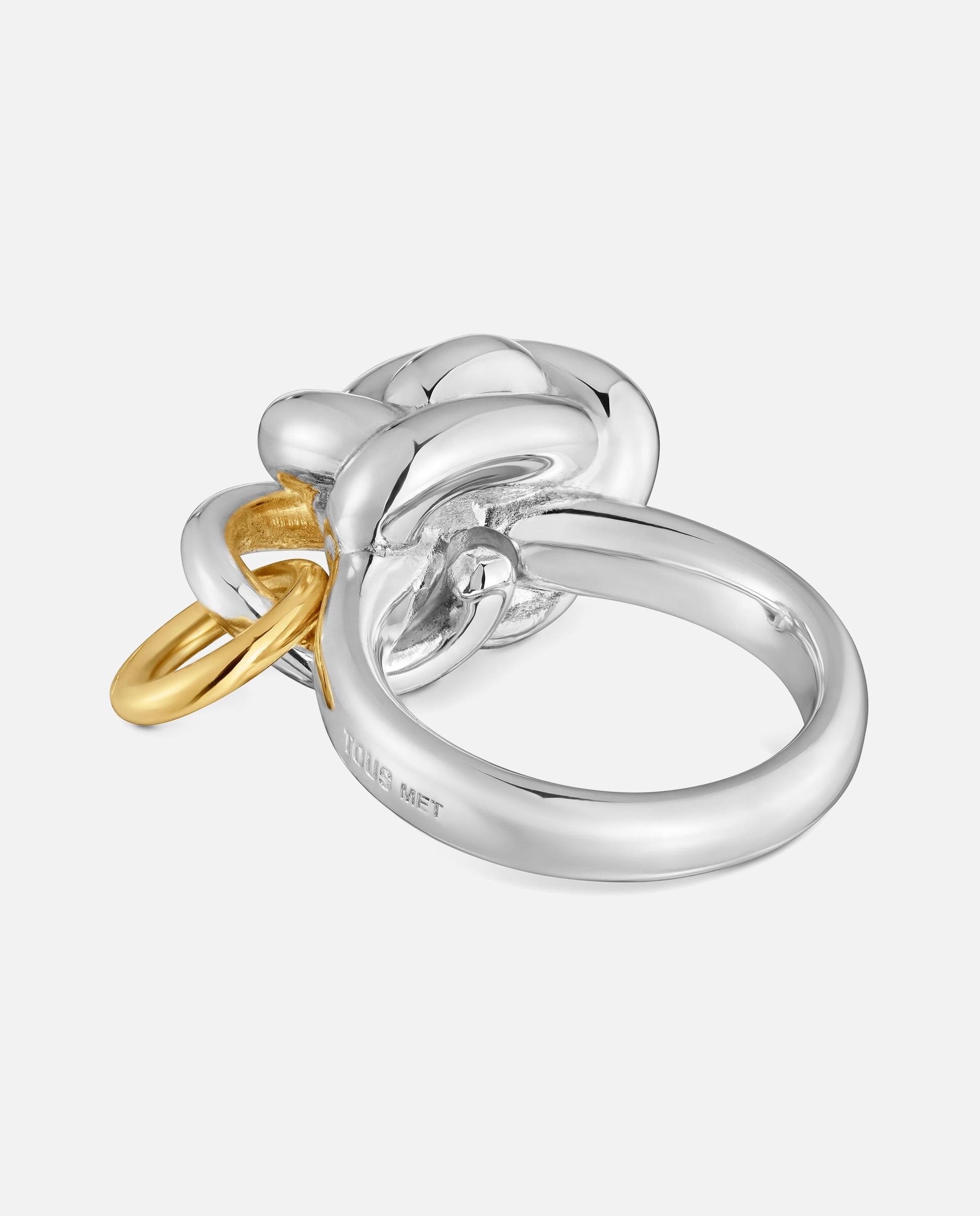 Imagen 3 de Anillo con baño de oro 18 kt tous lia - Bicolor Bicolor