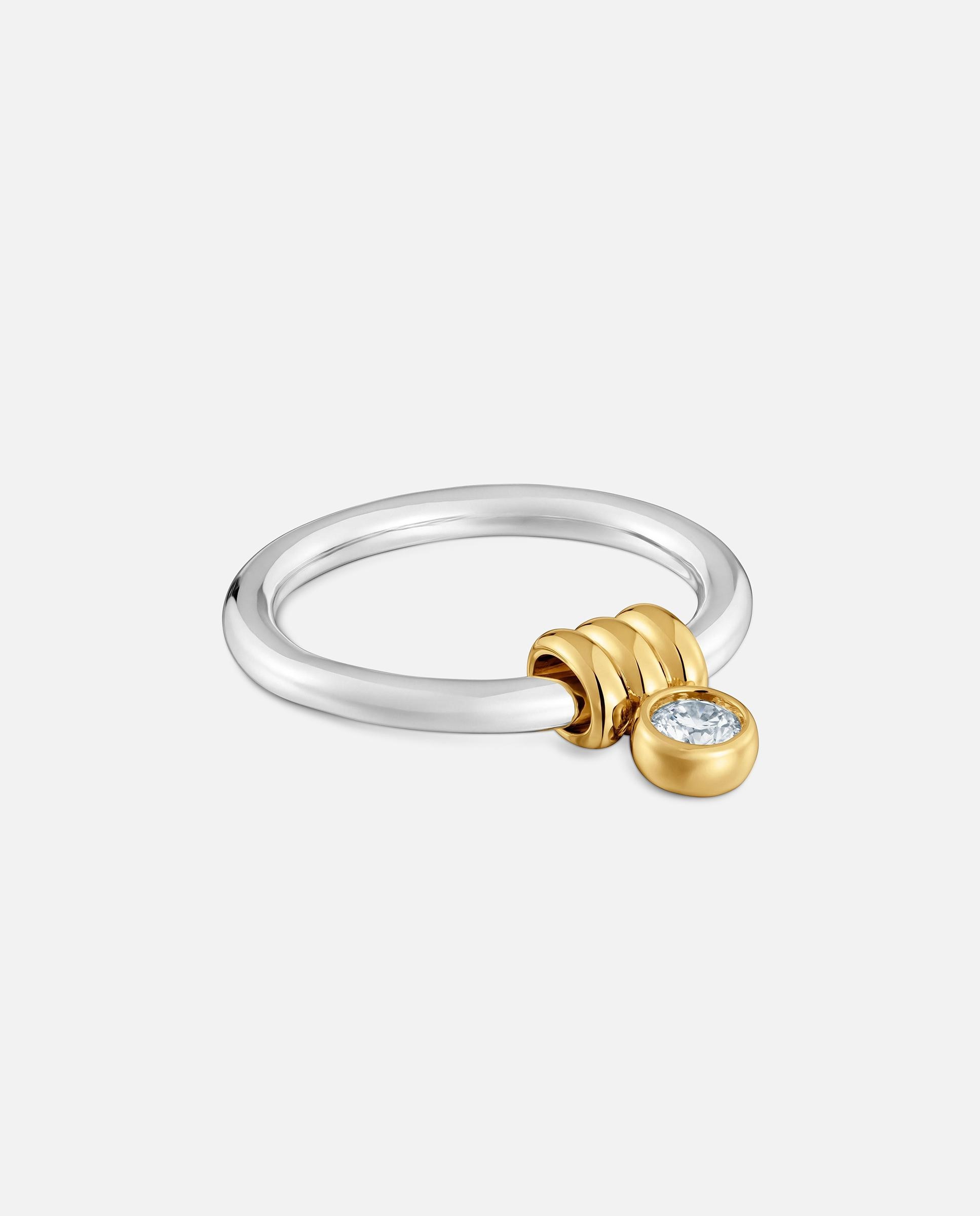 Anillo de plata con diamantes creados en laboratorio straight lgd - Tous - Blanco Blanco-2