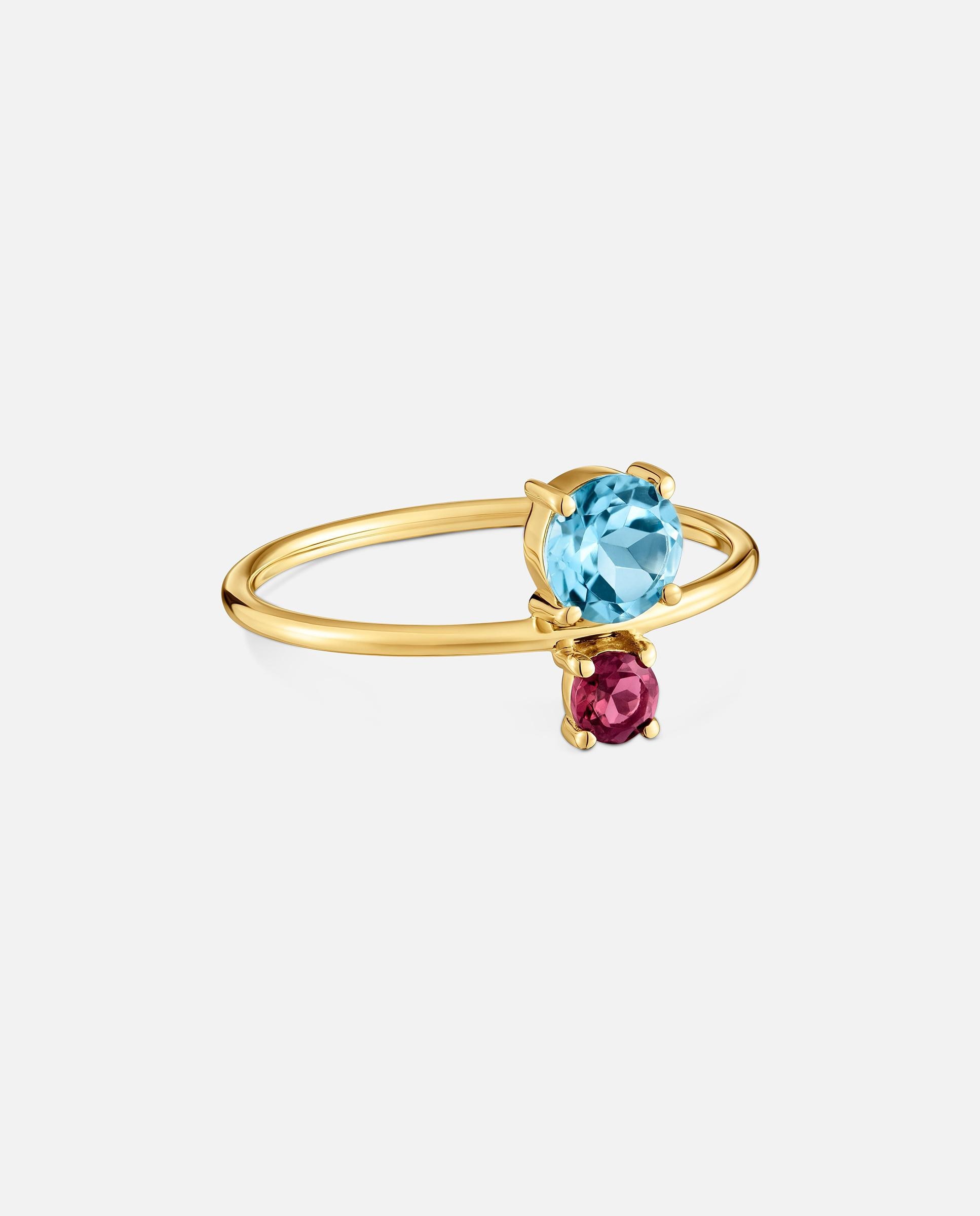 Anillo de oro 18 kt con rodolita y topacio ivette - Tous - Multicolor Multicolor-2
