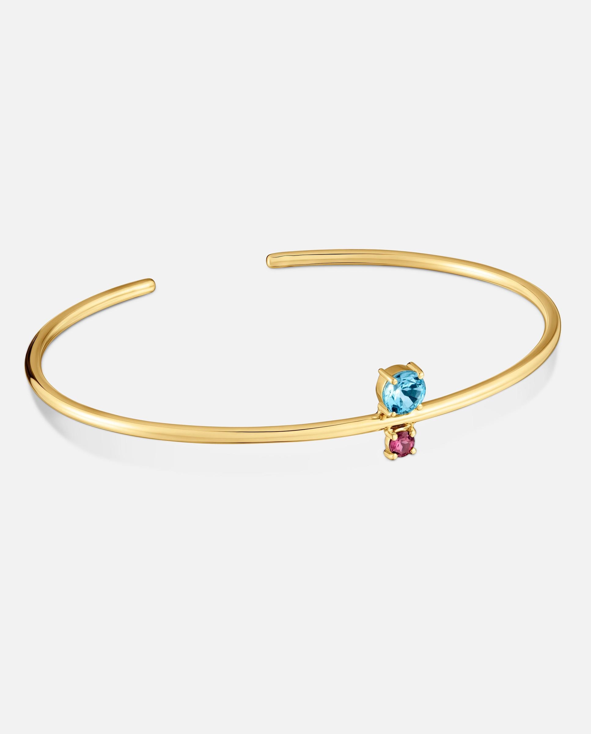 Pulsera esclava de oro 18 kt con rodolita y topacio ivette - Tous - Multicolor Multicolor-1