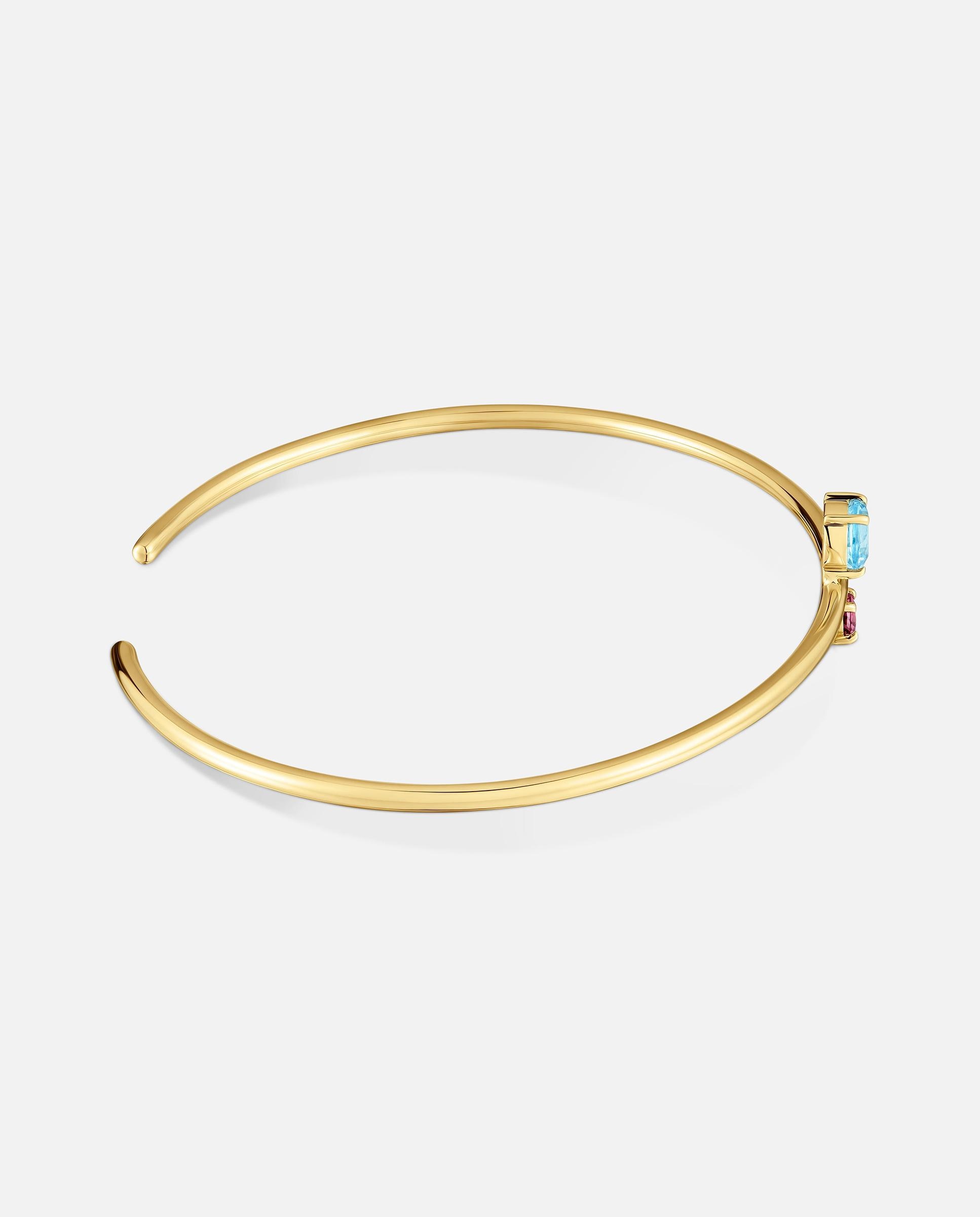 Pulsera esclava de oro 18 kt con rodolita y topacio ivette - Tous - Multicolor Multicolor-2