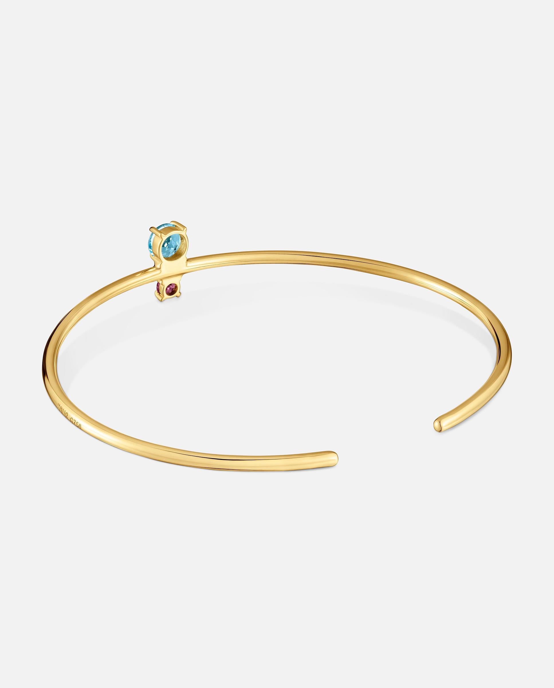 Pulsera esclava de oro 18 kt con rodolita y topacio ivette - Tous - Multicolor Multicolor-3