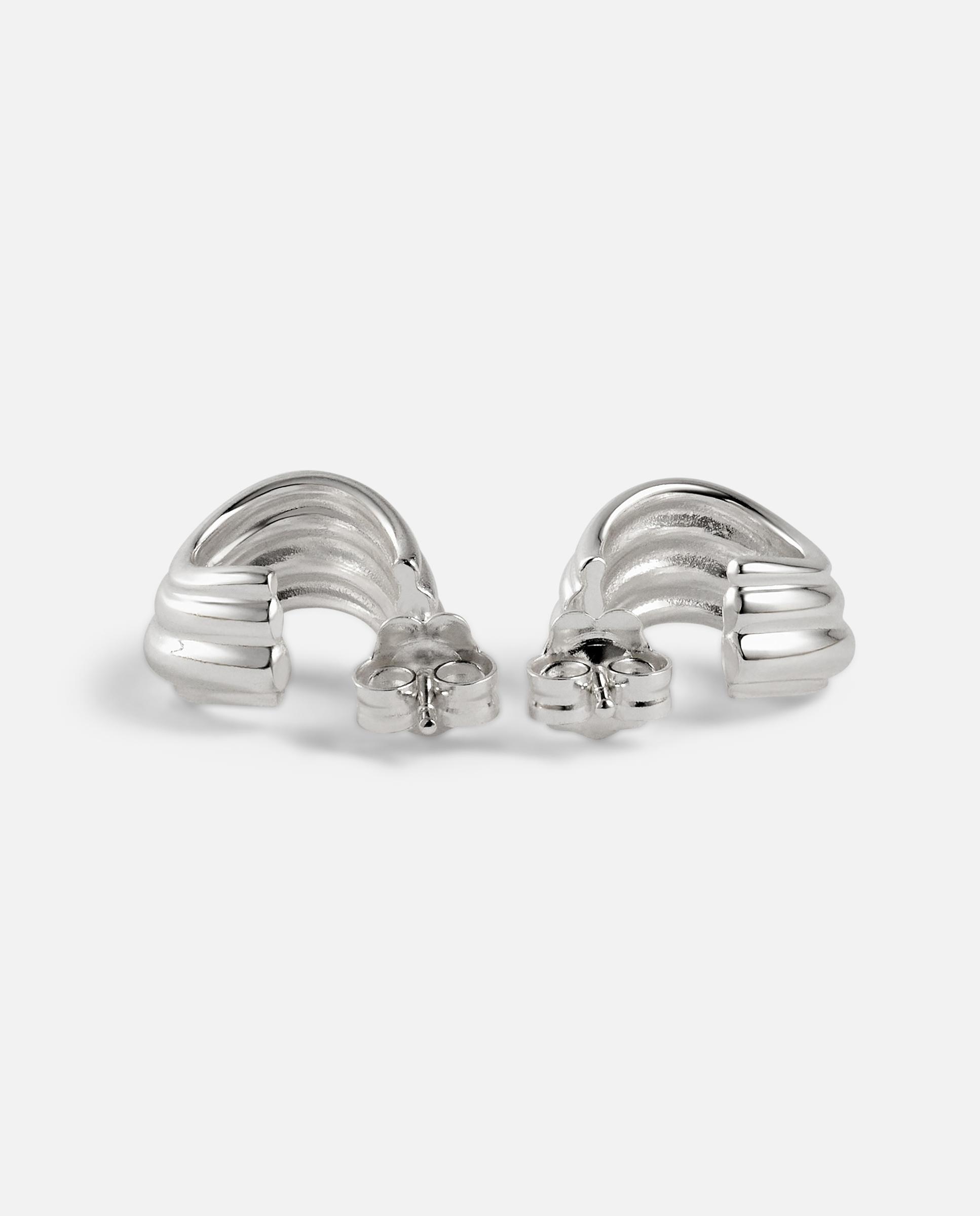 Pendientes de aro en baño de plata tous lia - Plateado Plateado-2