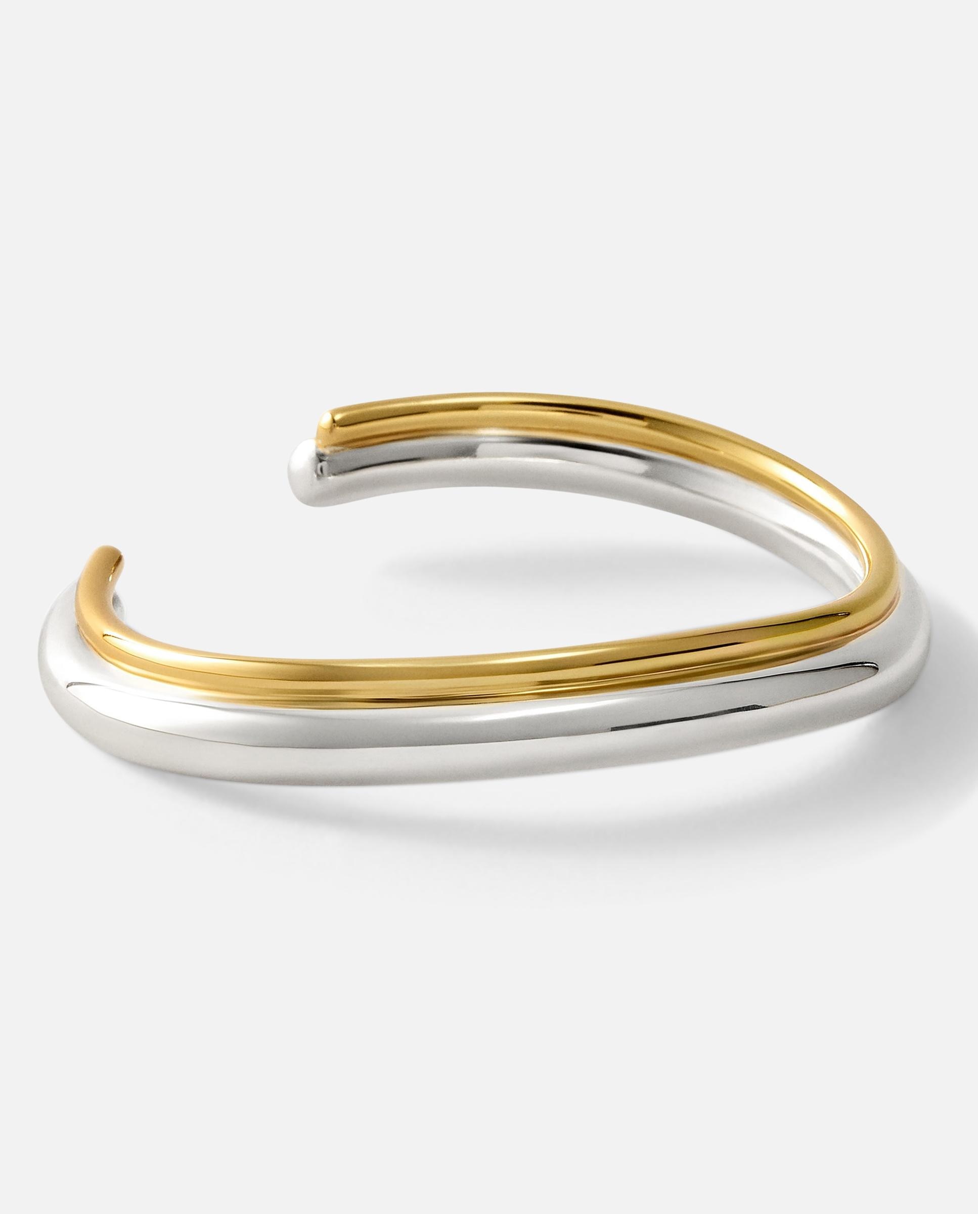 Imagen 0 de Pulsera rígida esclava tous lia con baño de oro 18 kt Bicolor