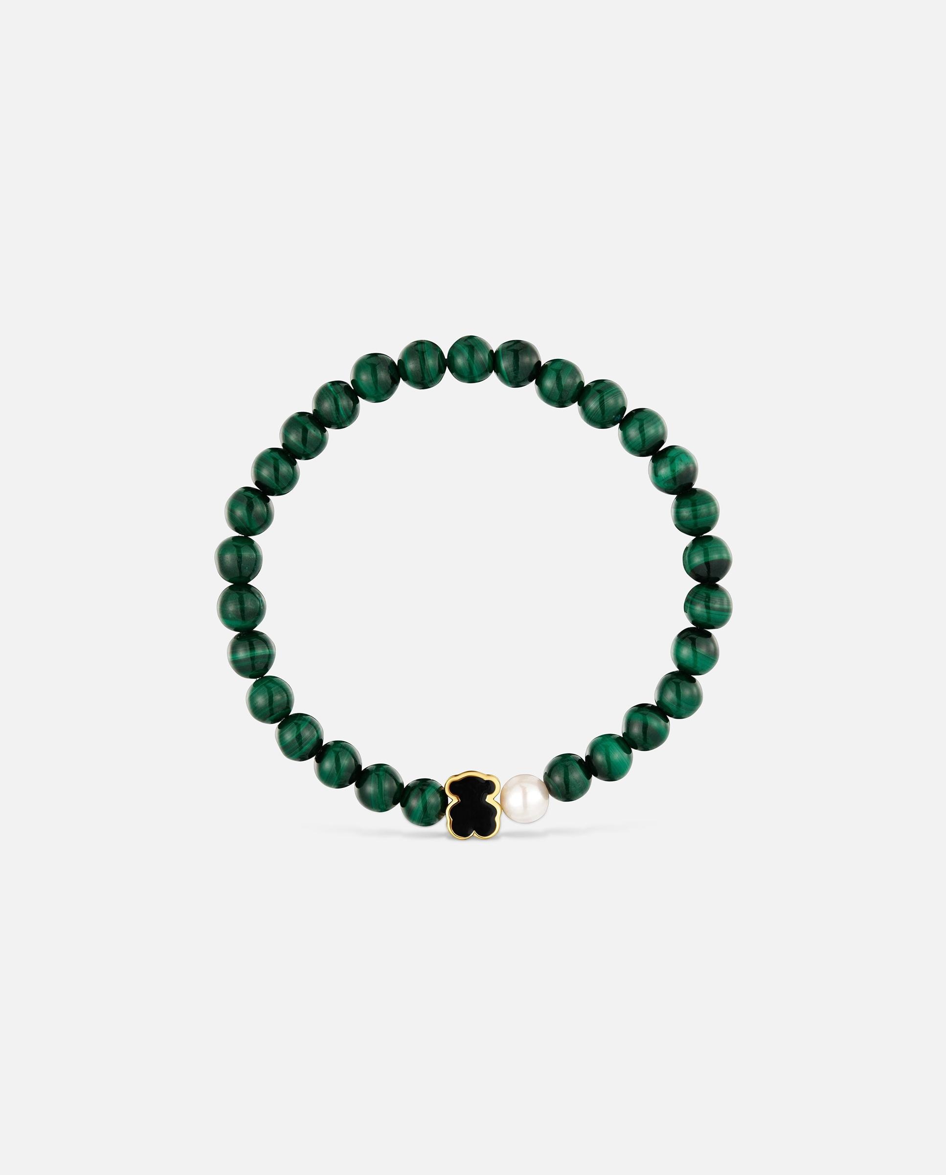Pulsera elastica oso con malaquitas tous eureka - Multicolor Multicolor-2