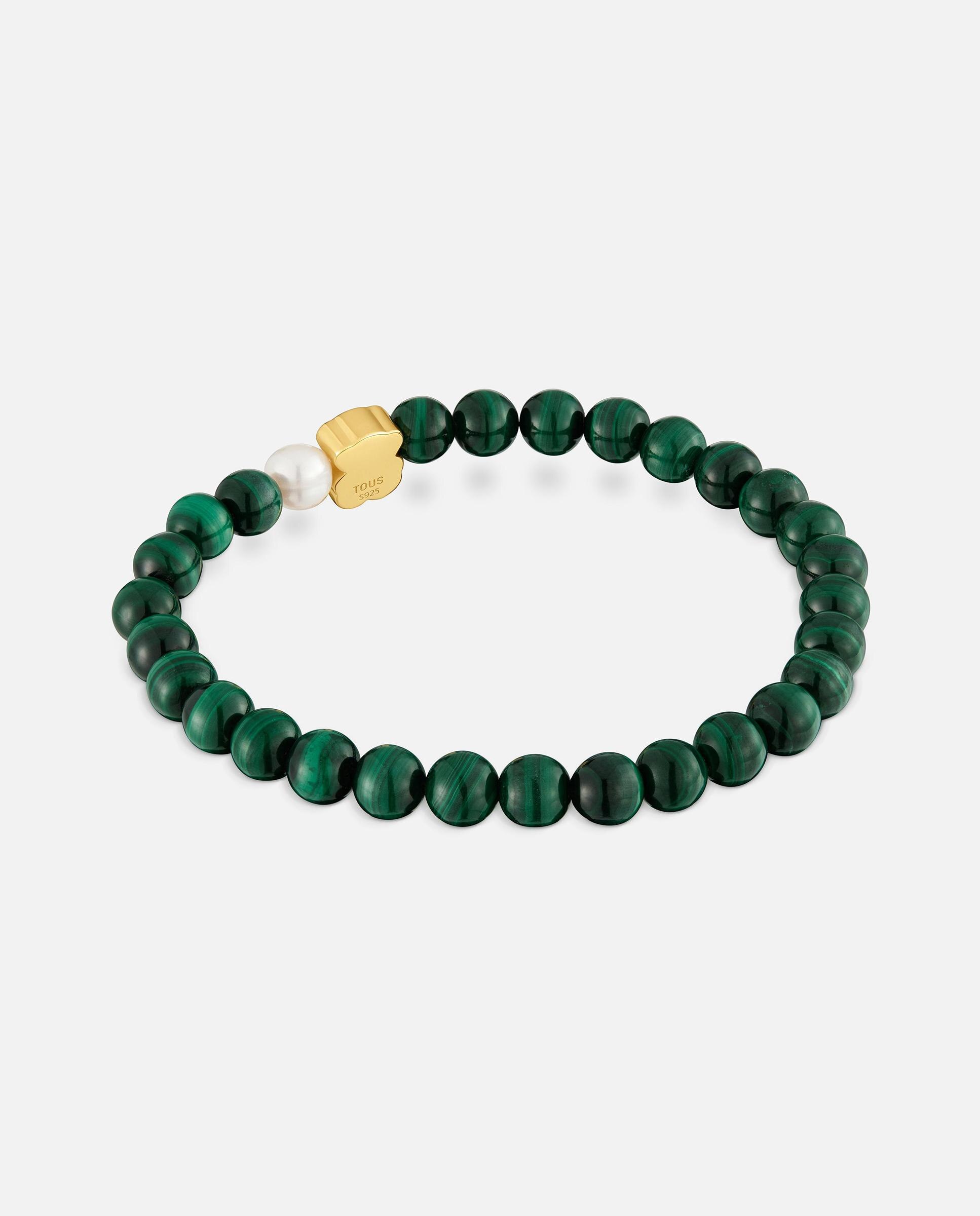 Pulsera elastica oso con malaquitas tous eureka - Multicolor Multicolor-3