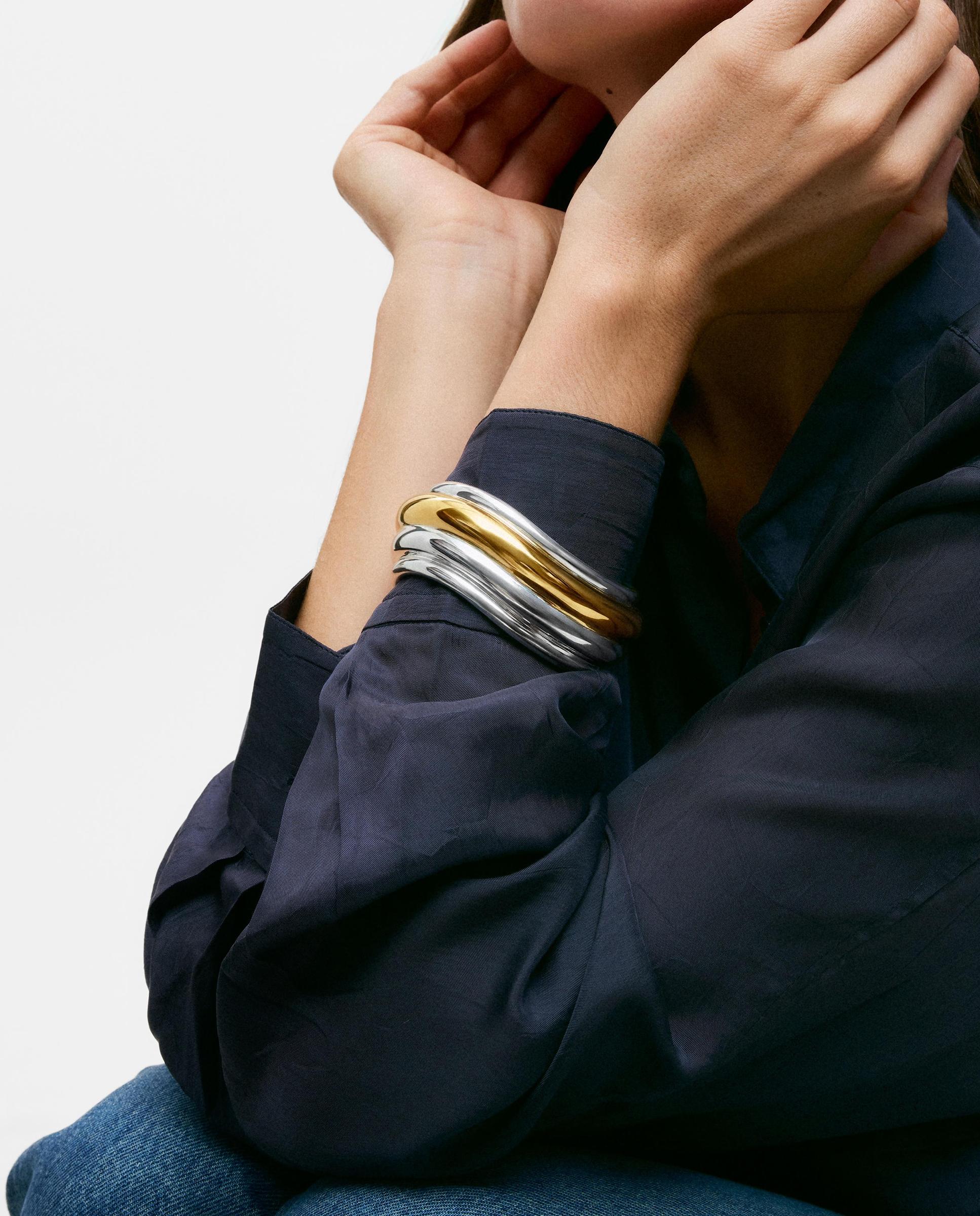 Brazalete con baño de oro 18 kt tous lia - Bicolor Bicolor-5