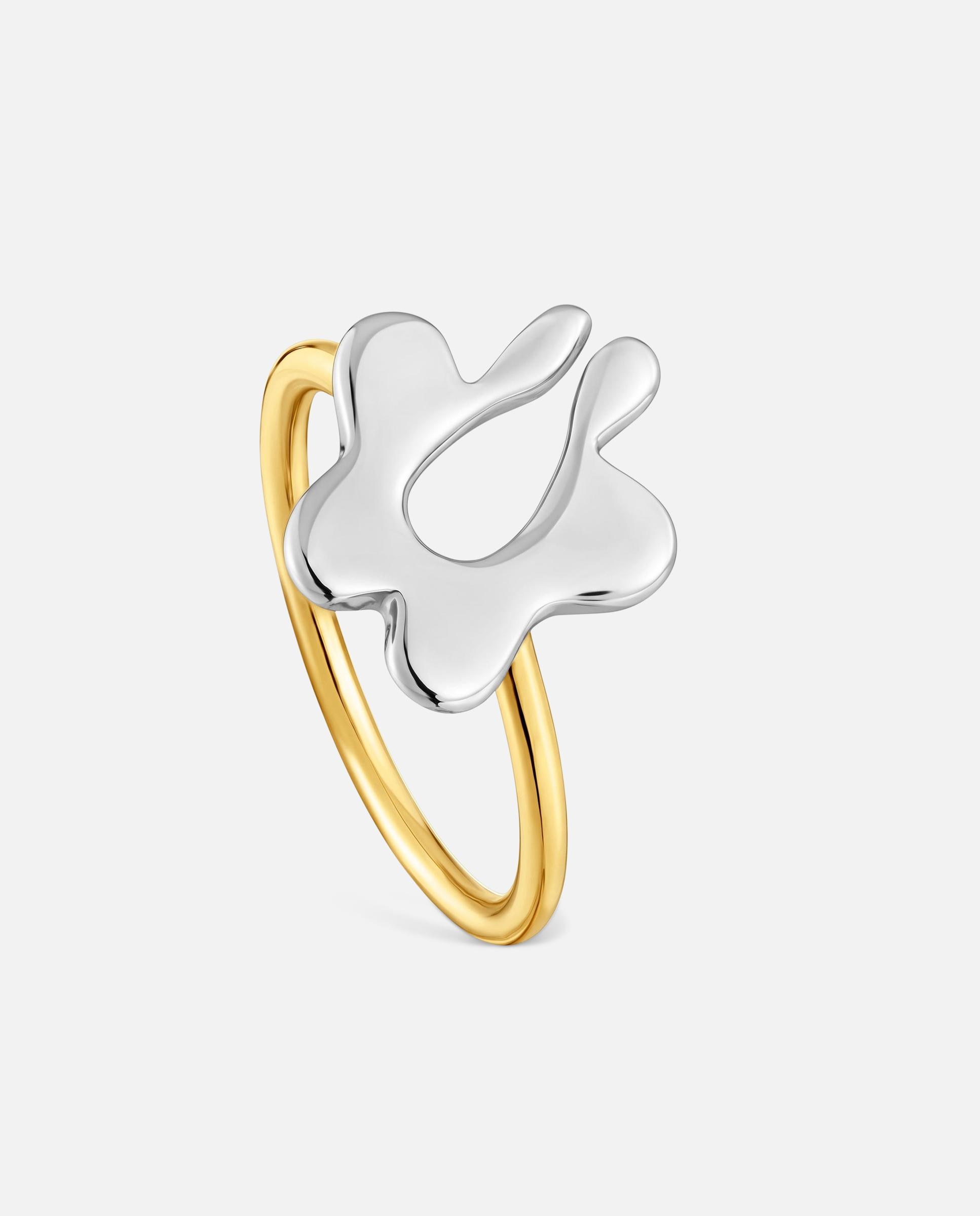 Imagen 1 de Anillo flor en acero tous strain - Bicolor Bicolor
