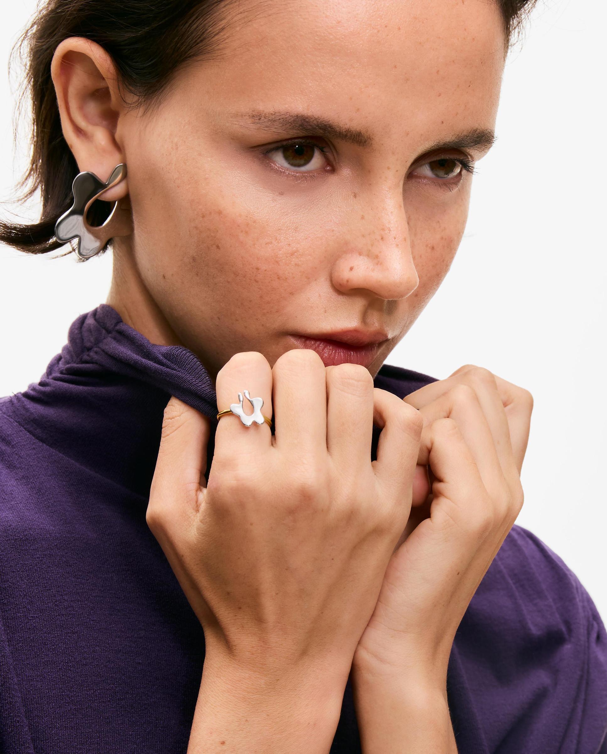 Imagen 4 de Anillo flor en acero tous strain - Bicolor Bicolor