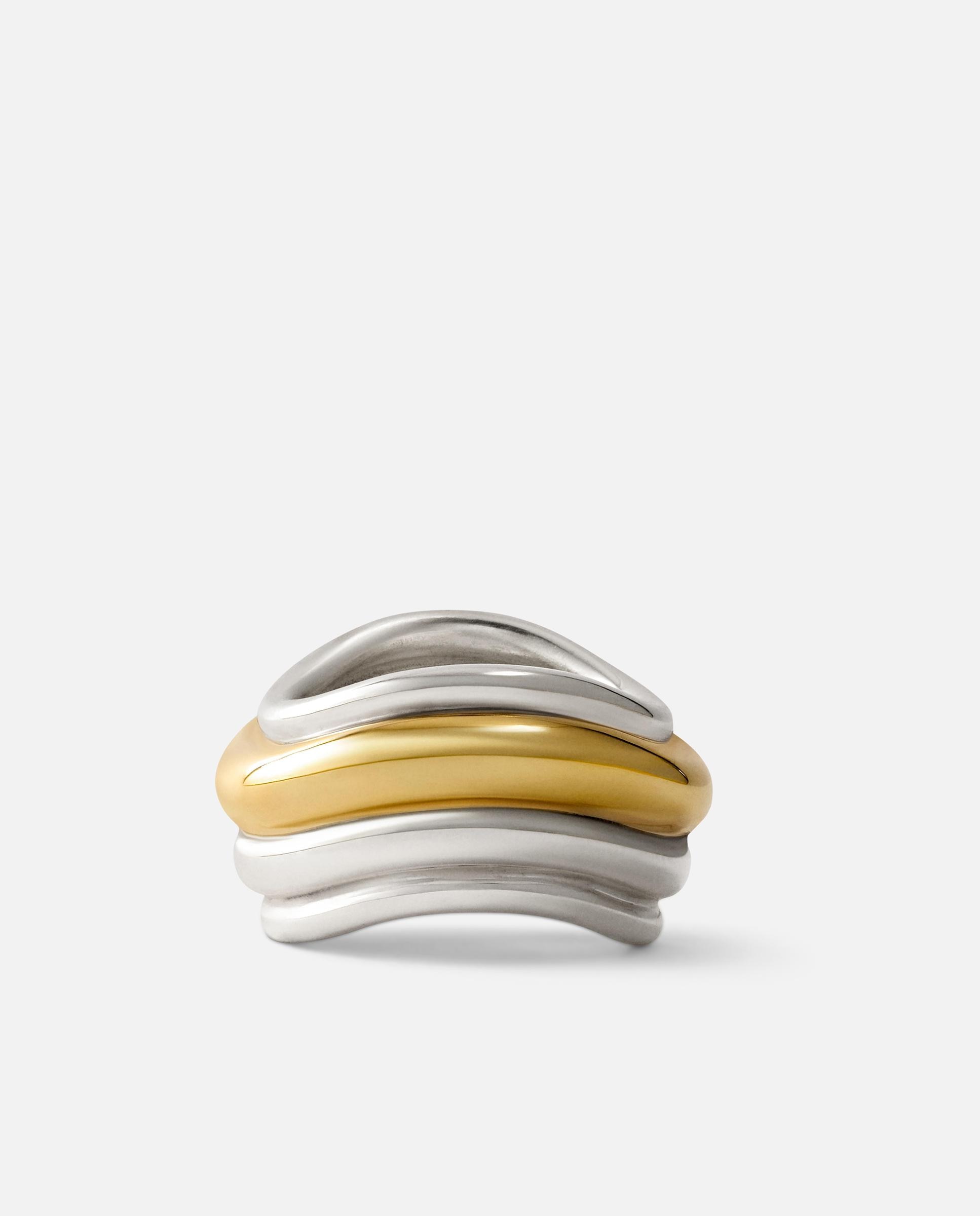 Anillo con baño de oro 18 kt xl tous lia - Bicolor Bicolor-1